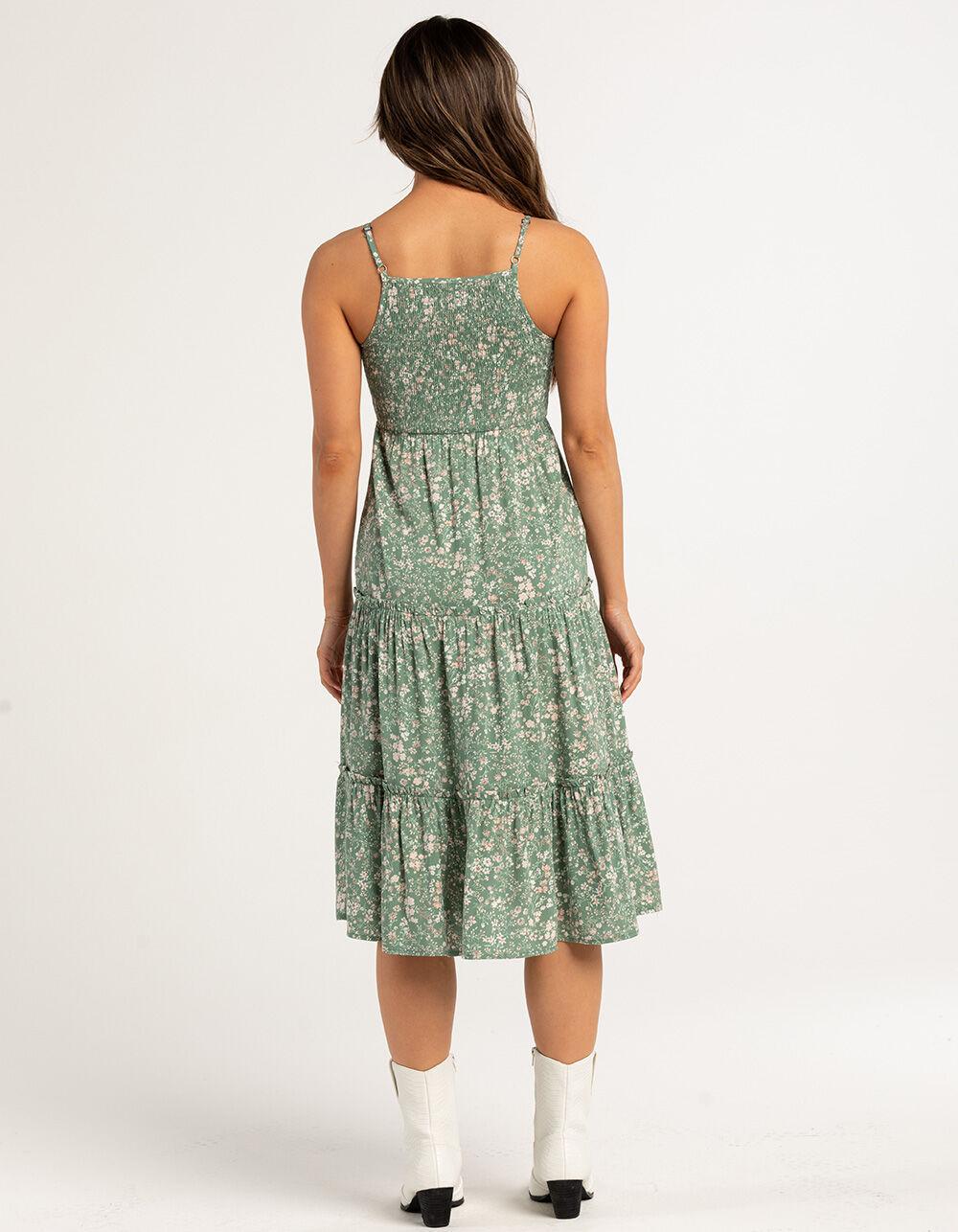RSQ Womens Smock Midi Dress - SAGE Product Image