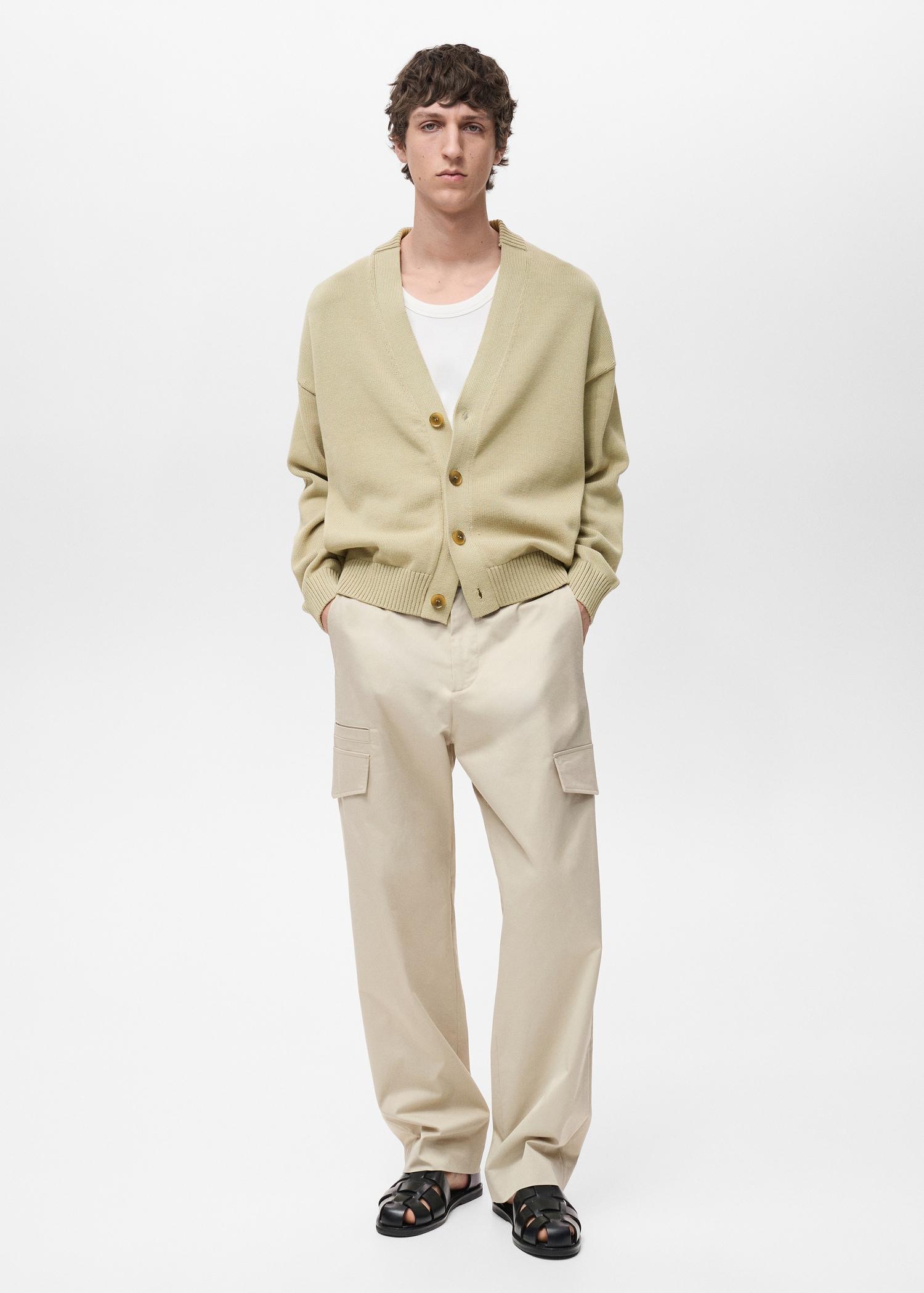Relaxed-fit pants with pocket - Men | MANGO USA Product Image