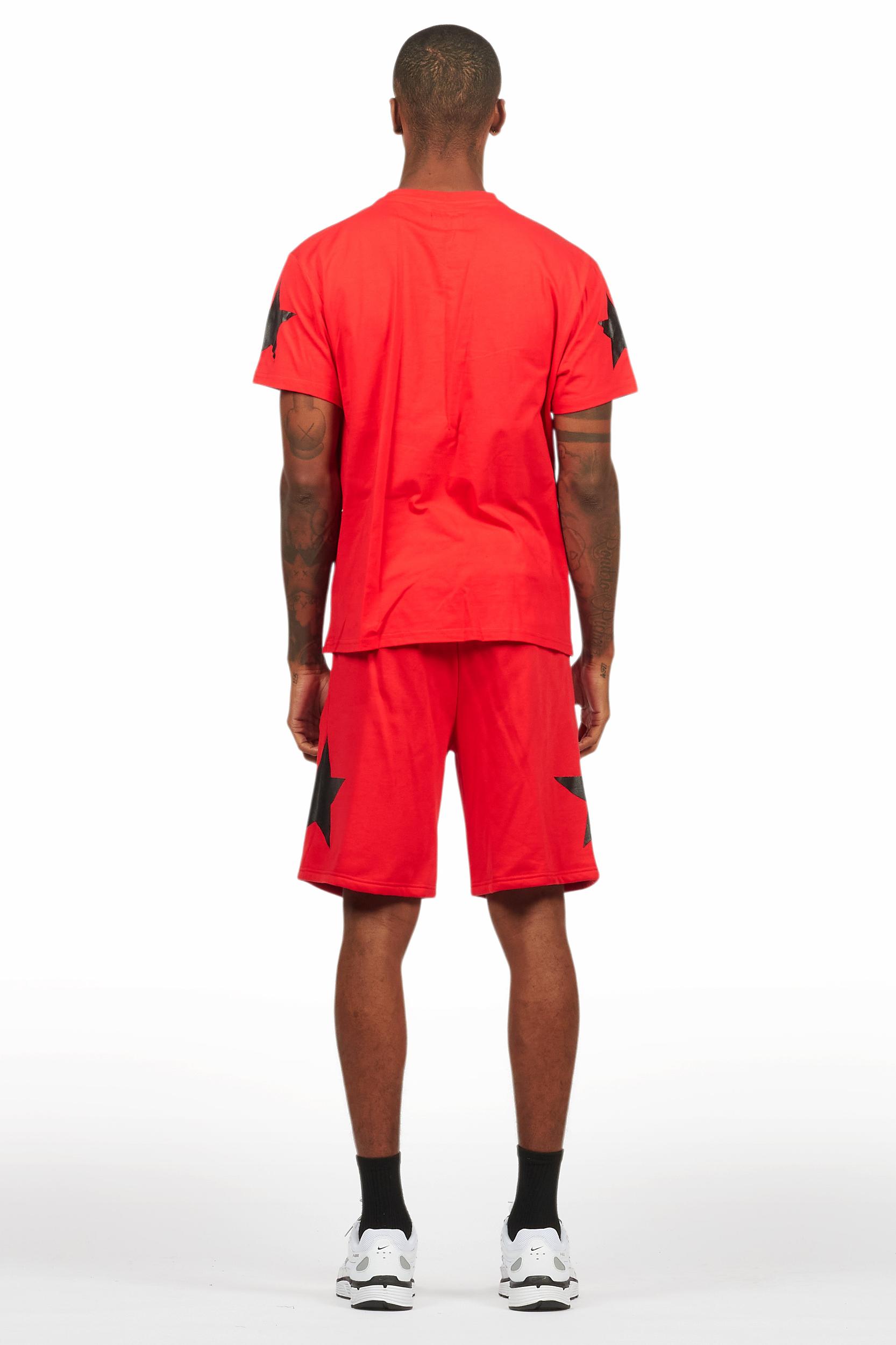 States Red/White Short Set Male Product Image