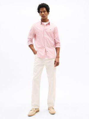 Regular Fit Gingham Stretch Poplin Shirt Product Image