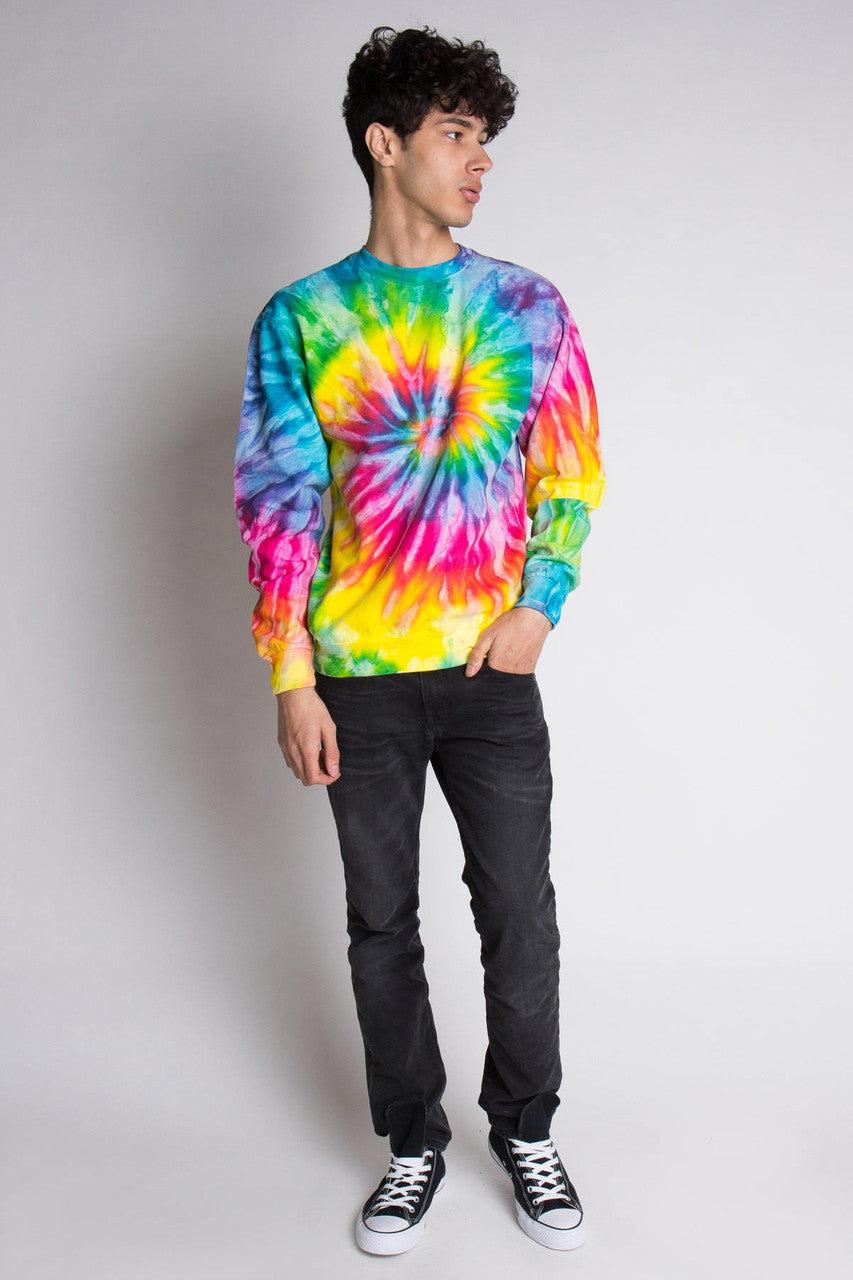 Rainbow Burst Tie Dye Sweatshirt Product Image