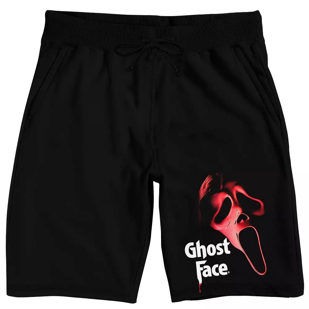 Mens Ghost Face Red Mask Pajama Shorts Product Image