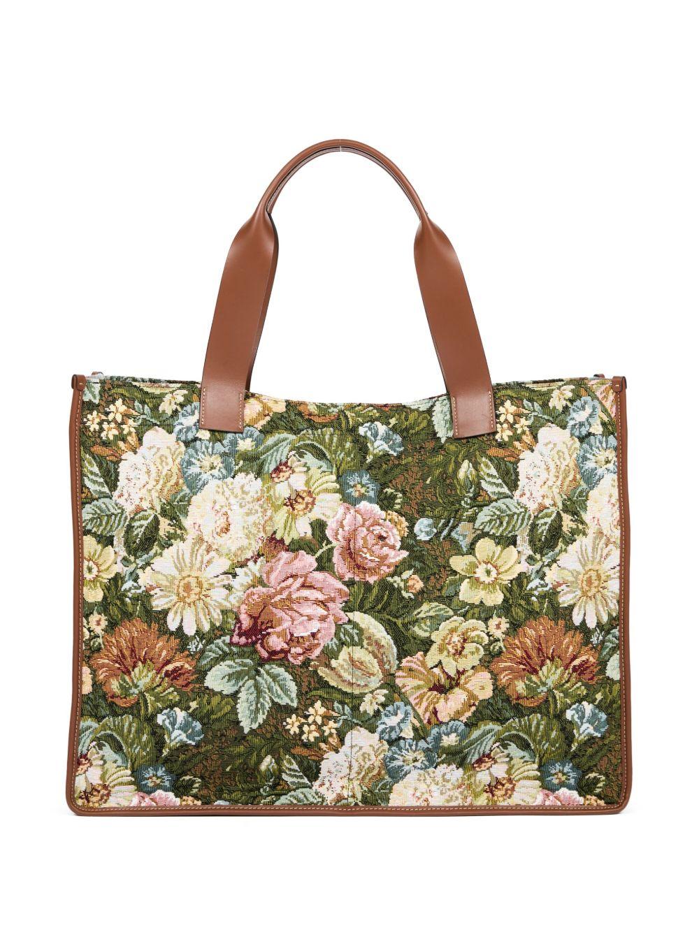 large floral-print tote bag Product Image