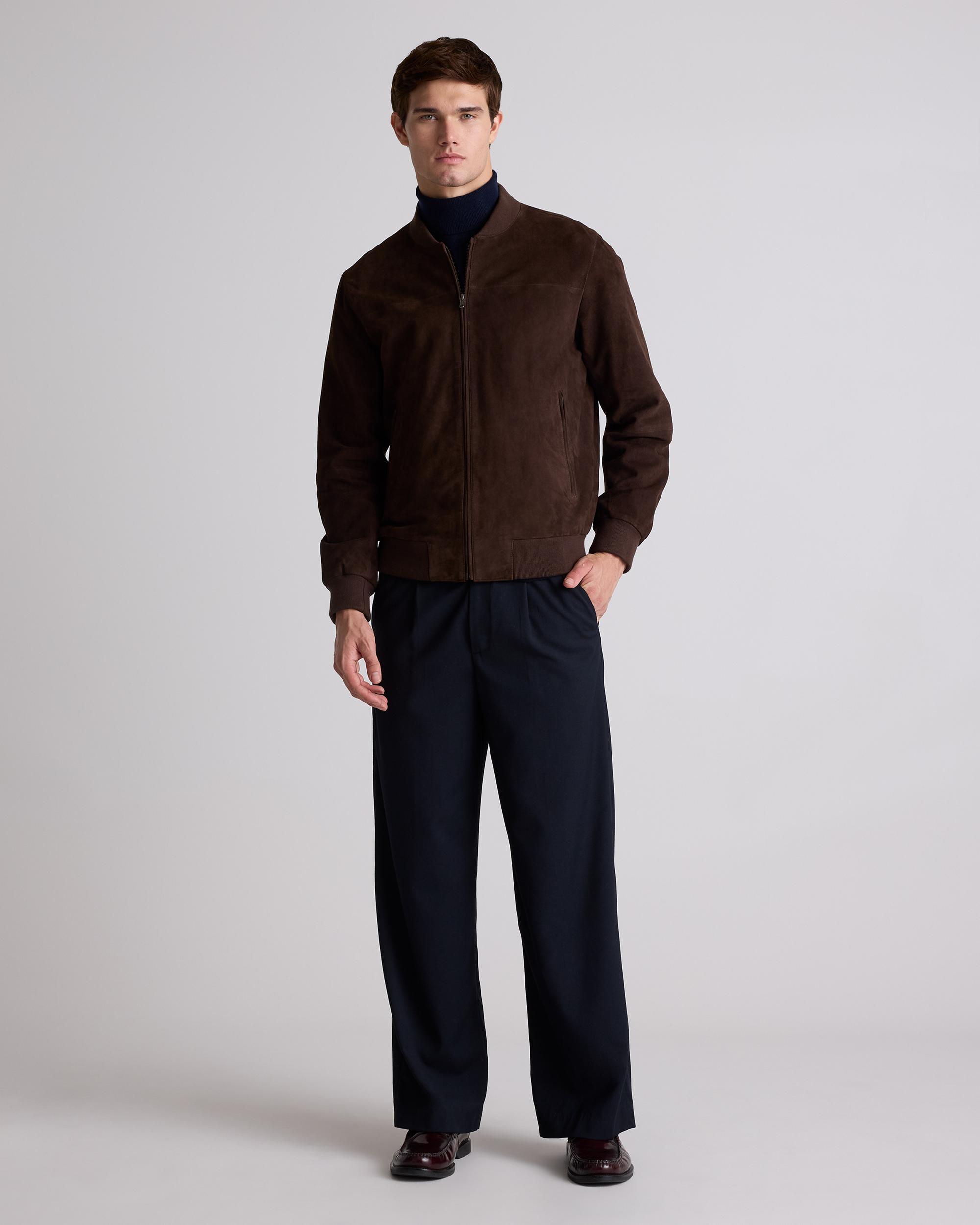 Quince | Men's 100% Suede Bomber Jacket Suede Leather Product Image