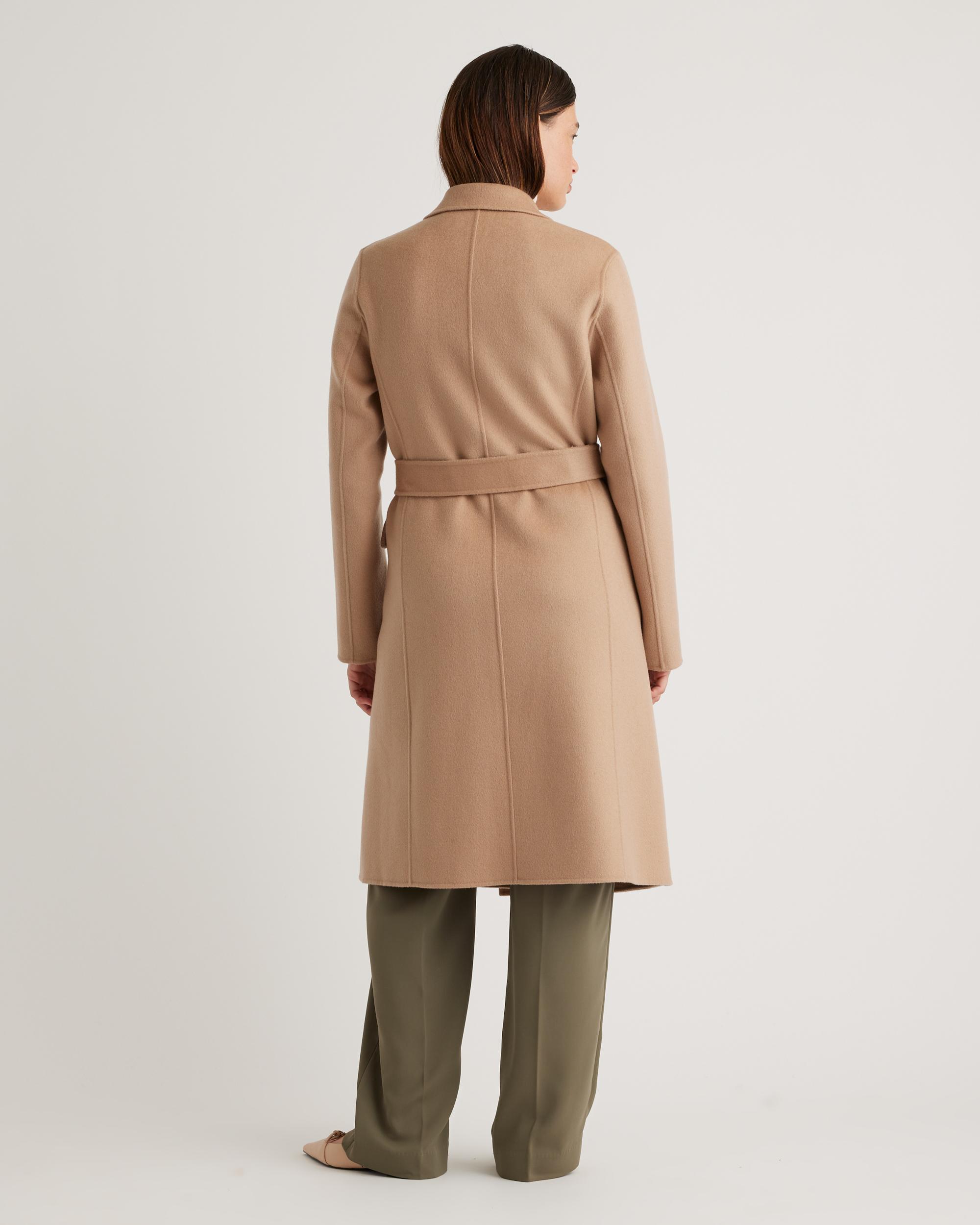 Quince | Women's 100% Mongolian Cashmere Double-Faced Wrap Coat Product Image