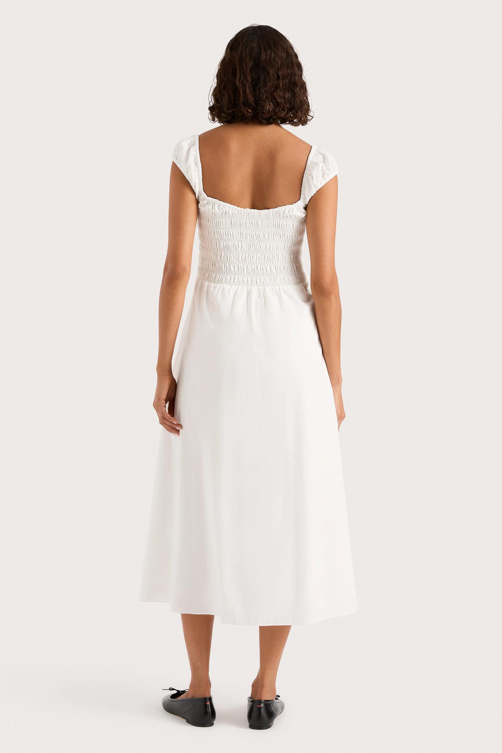 Lene Midi Dress White - Final Sale Product Image