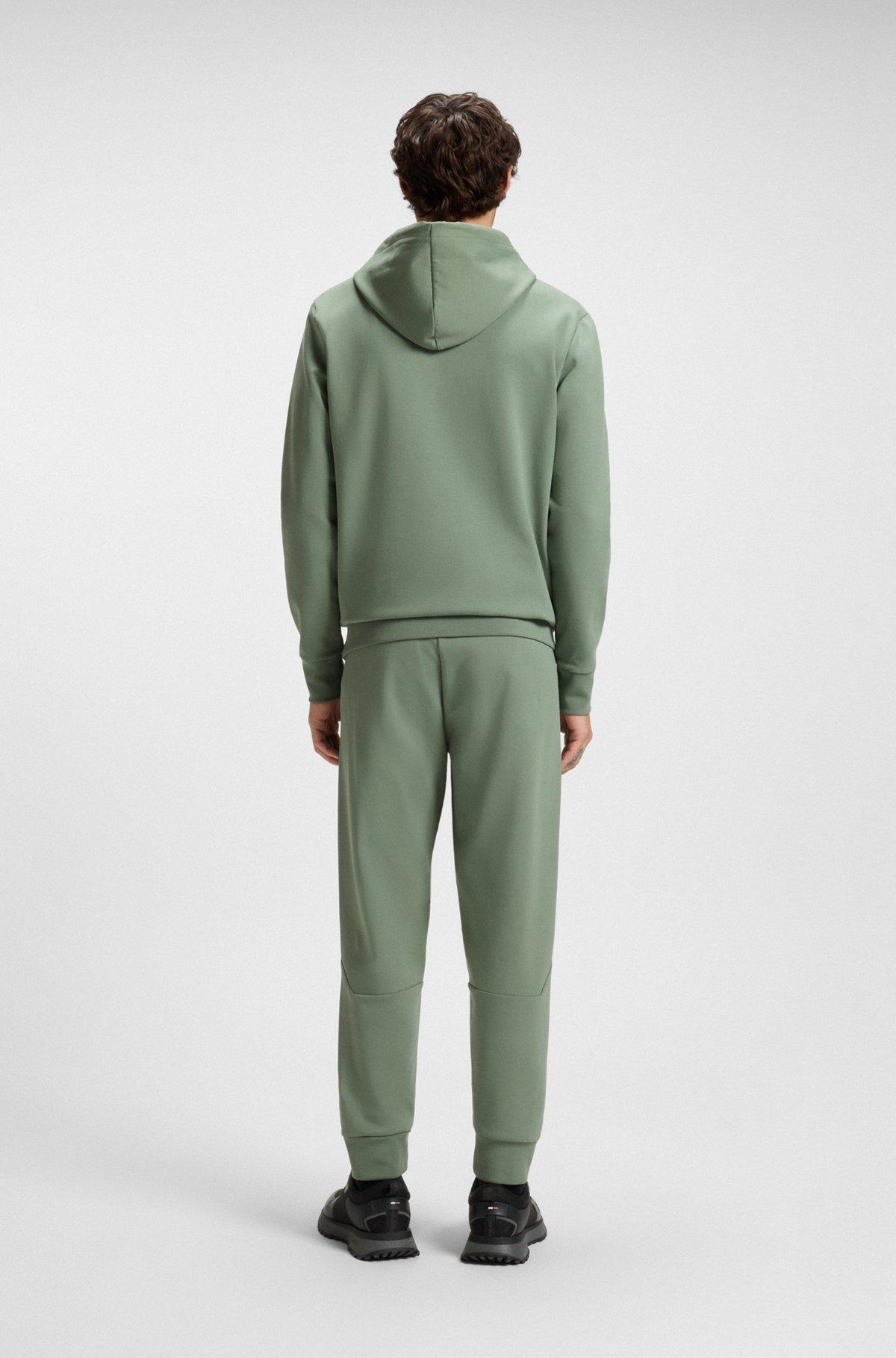 Cotton tracksuit bottoms with striped trims Product Image