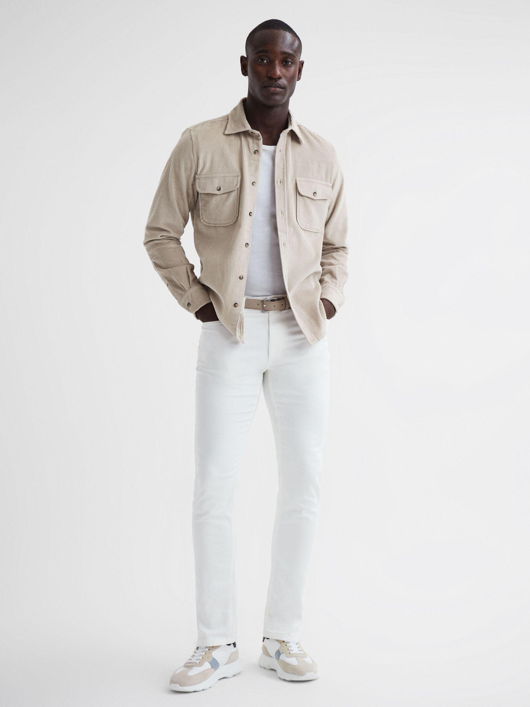 Corduroy Twin Pocket Overshirt in Mink Product Image