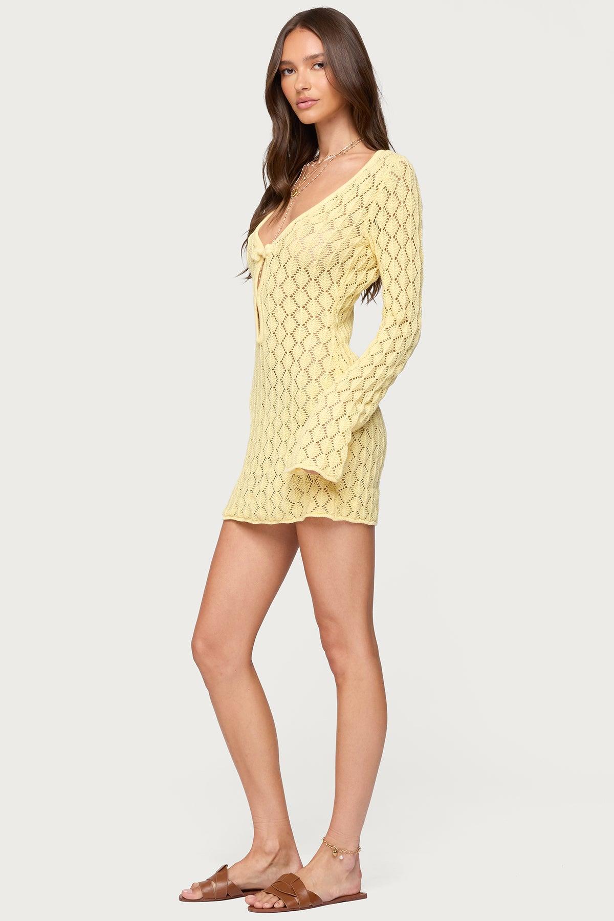 Brie Cut Out Crochet Mini Dress Product Image