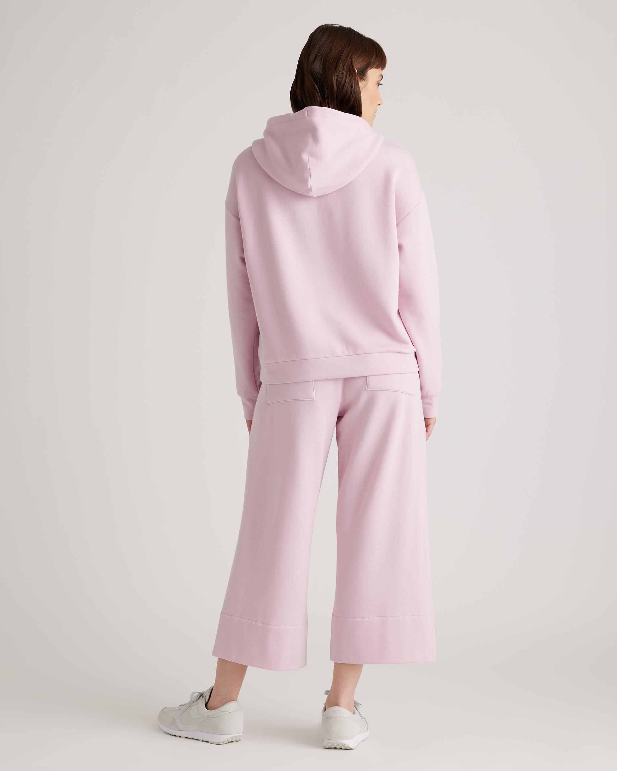 Quince | Women's SuperSoft Fleece Cropped Wide Leg Pants Lenzing Modal Product Image