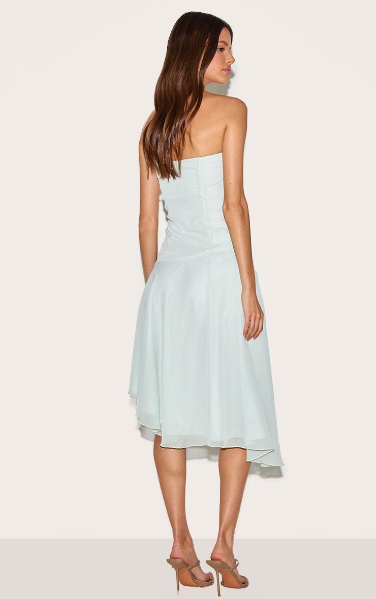  Sage Bandeau Asymmetric Hem Midaxi Dress Product Image