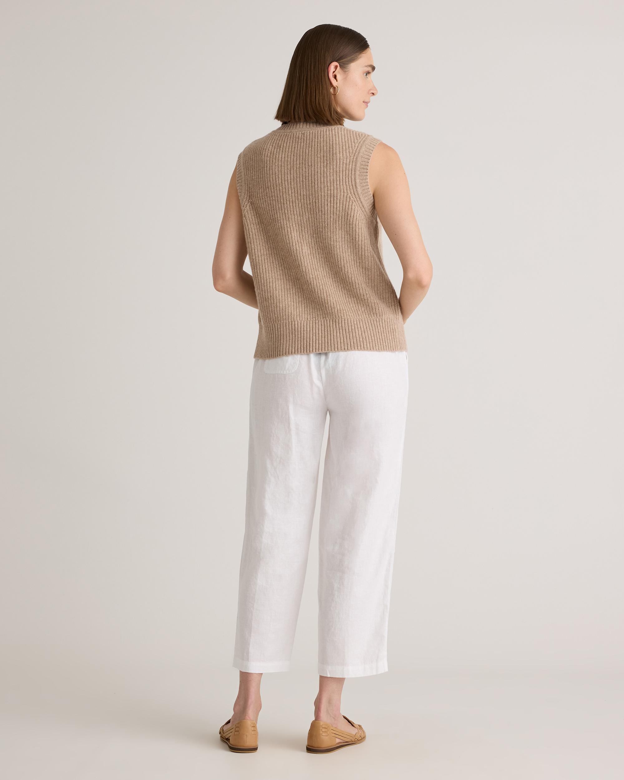 Quince | Women's Mongolian Cashmere Fisherman Sweater Vest Product Image