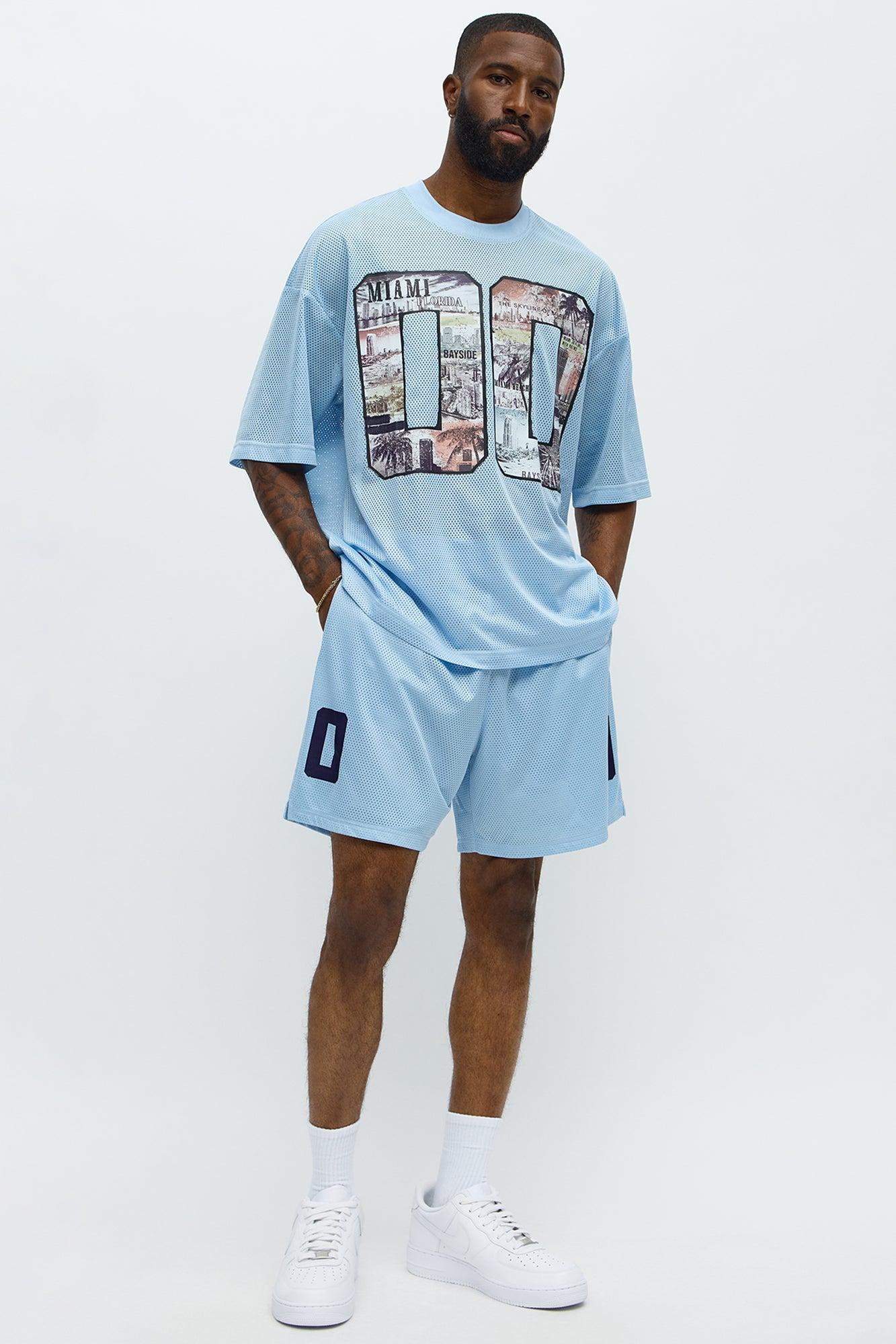 Relaxed LA To MIA Shorts - Blue Male Product Image