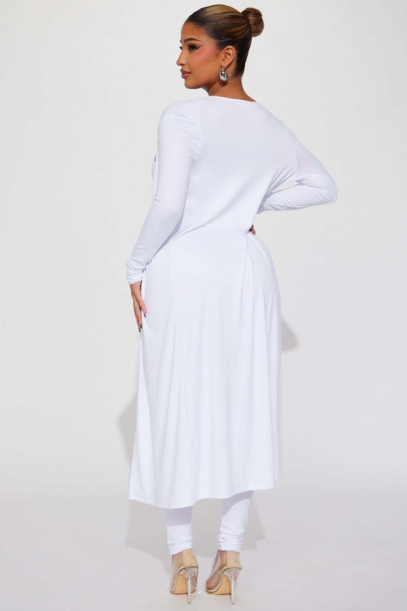 Show Me Comfort Jumpsuit - White Product Image