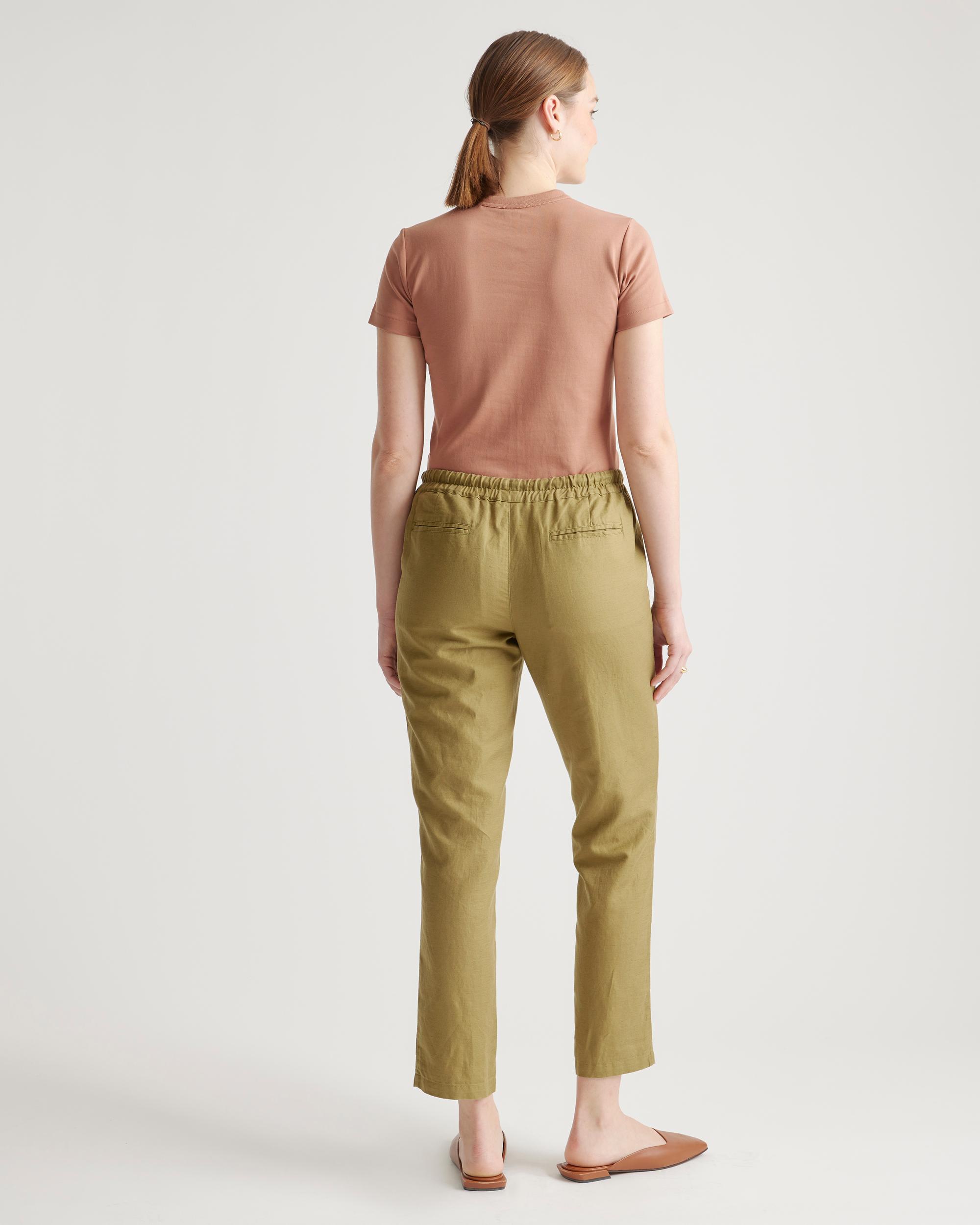 Quince | Women's Cotton Linen Twill Straight Leg Pants Organic Cotton Product Image