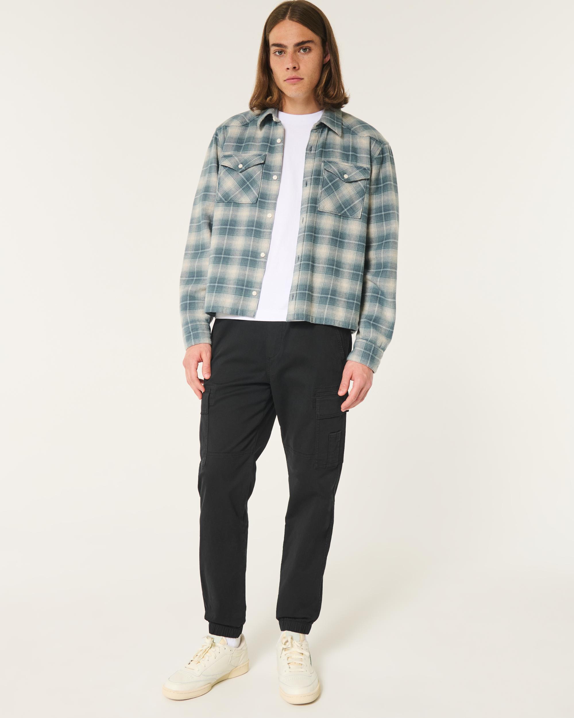 Relaxed Twill Cargo Joggers Product Image