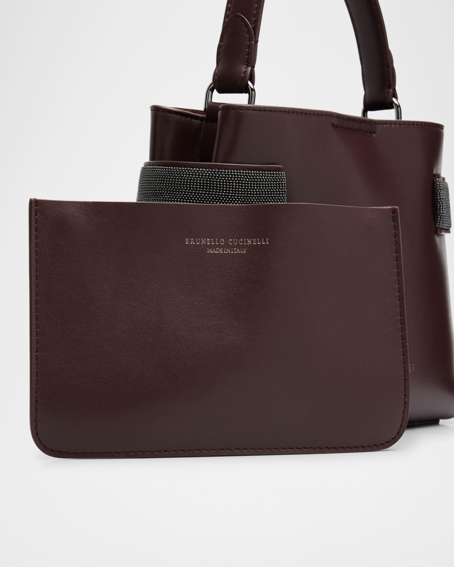 Essence Monili Leather Top-Handle Bag Product Image