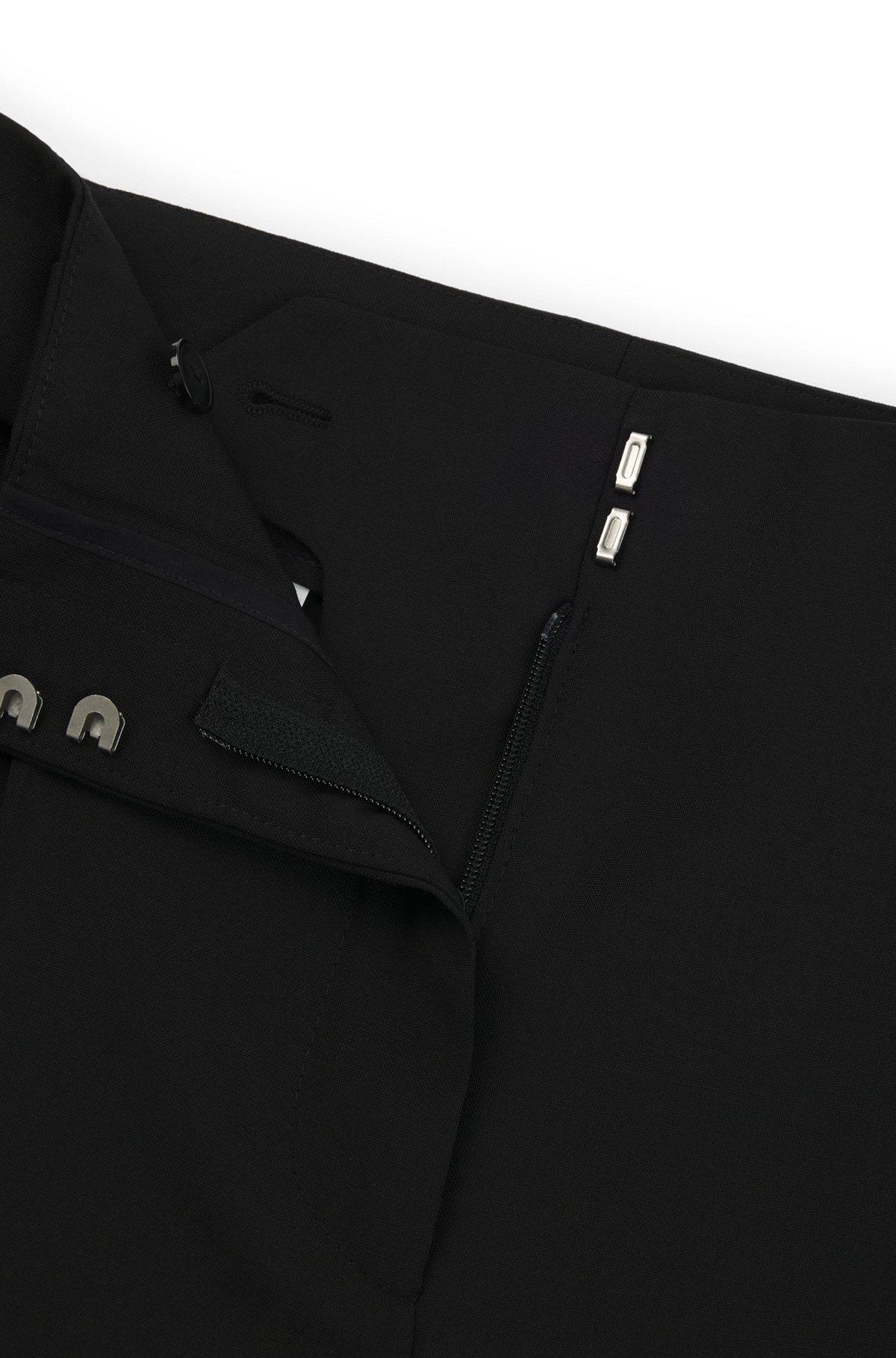 Regular-fit high-waisted trousers in wool Product Image