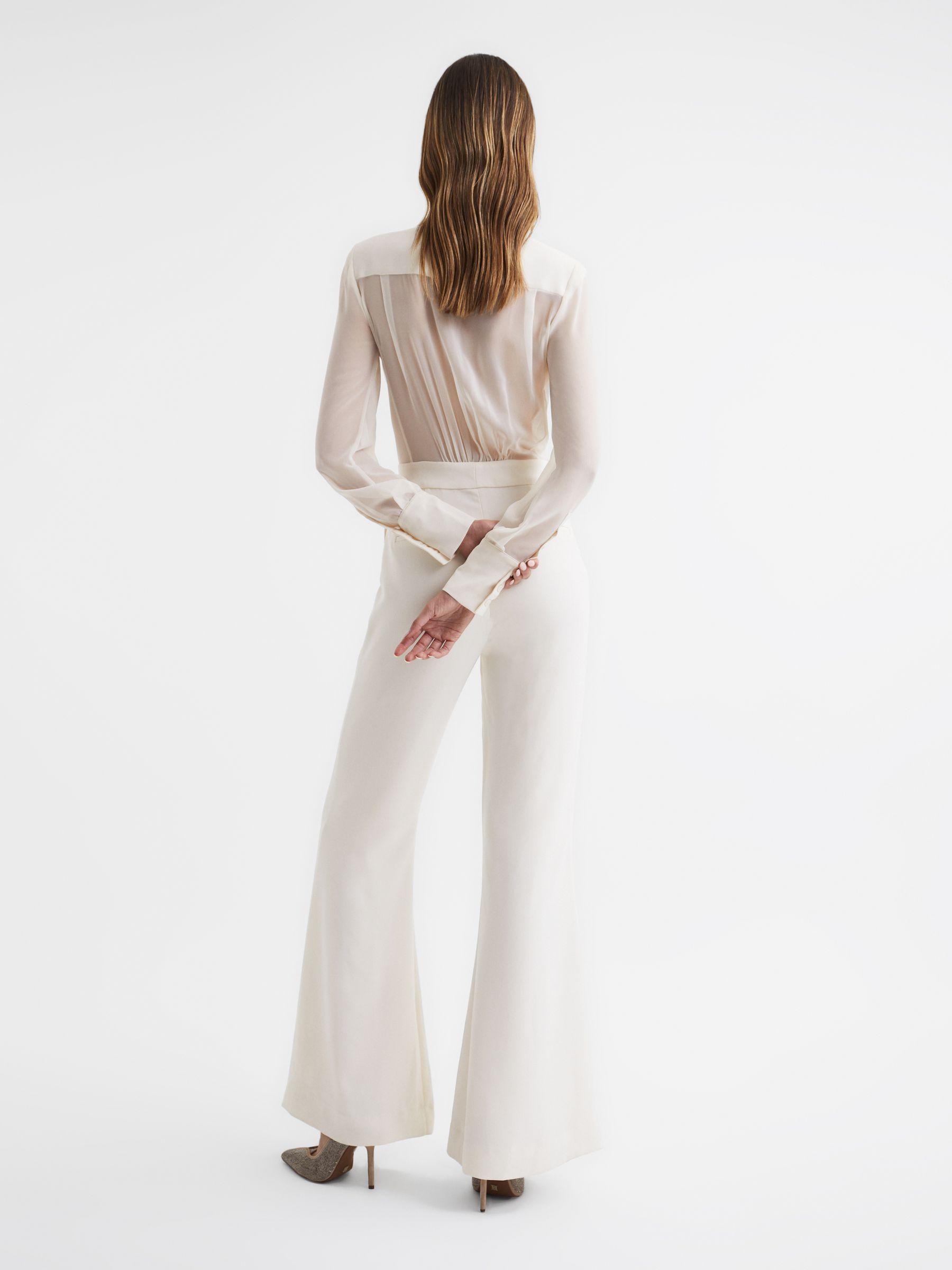 Tuxedo Jumpsuit in Ivory Product Image