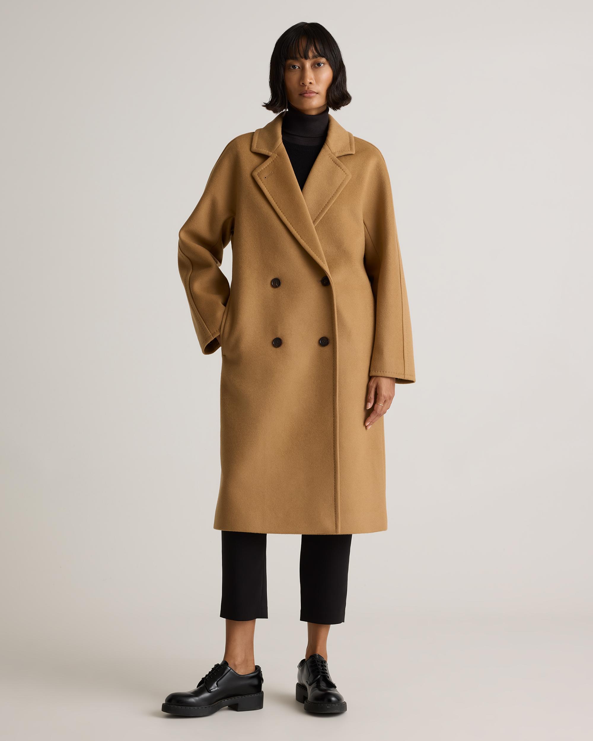 Quince | Women's Italian Wool Double-Breasted Slouch Coat Product Image