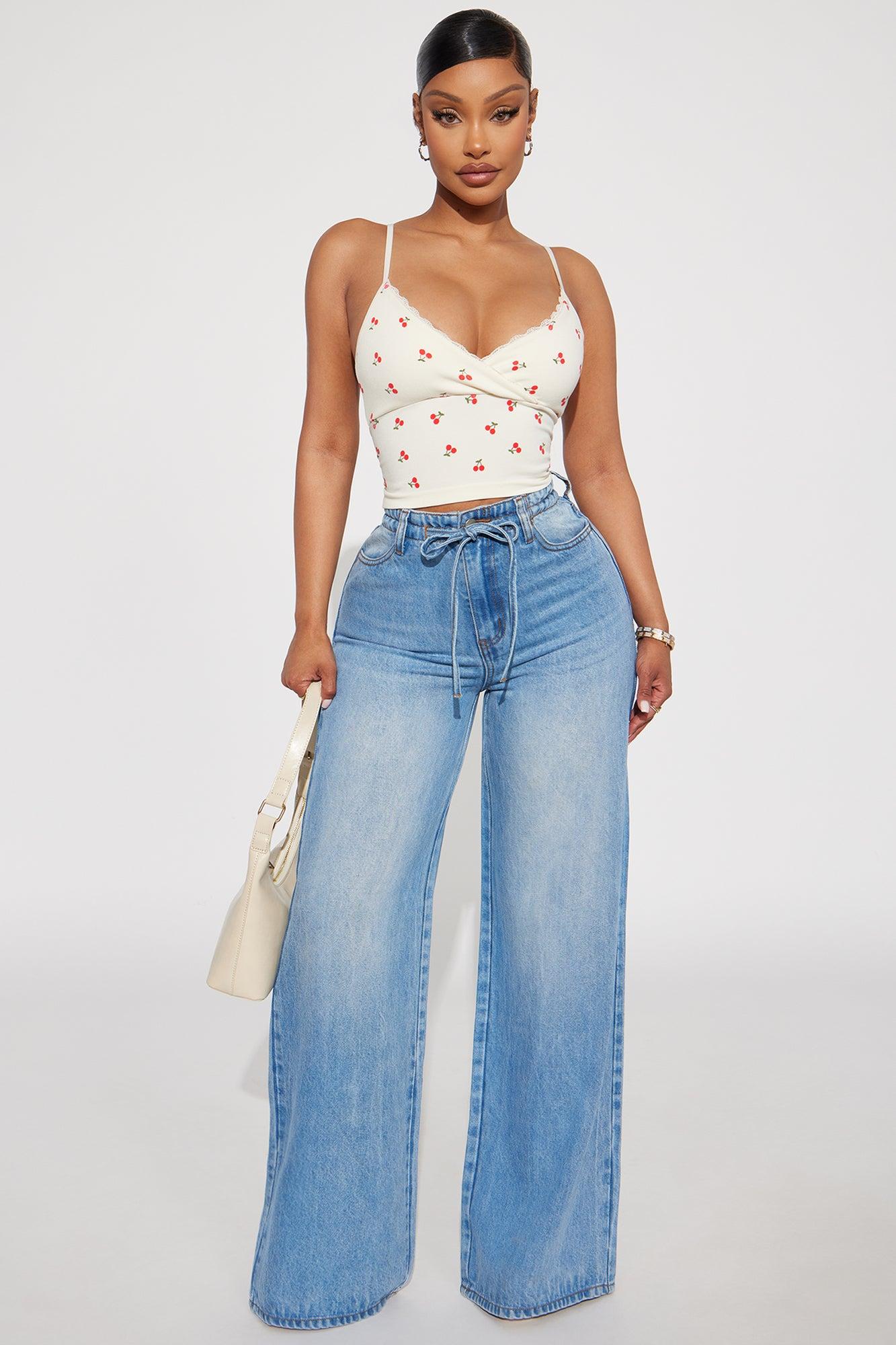 Tart Me Lace Trim Cami Top - Ivory Female Product Image