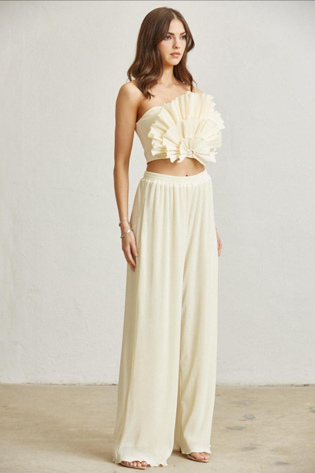 Pleated Pants Set Product Image