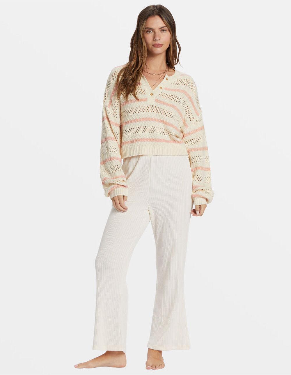 BILLABONG Mia Womens Boxy Sweater - WHITE COMBO Product Image