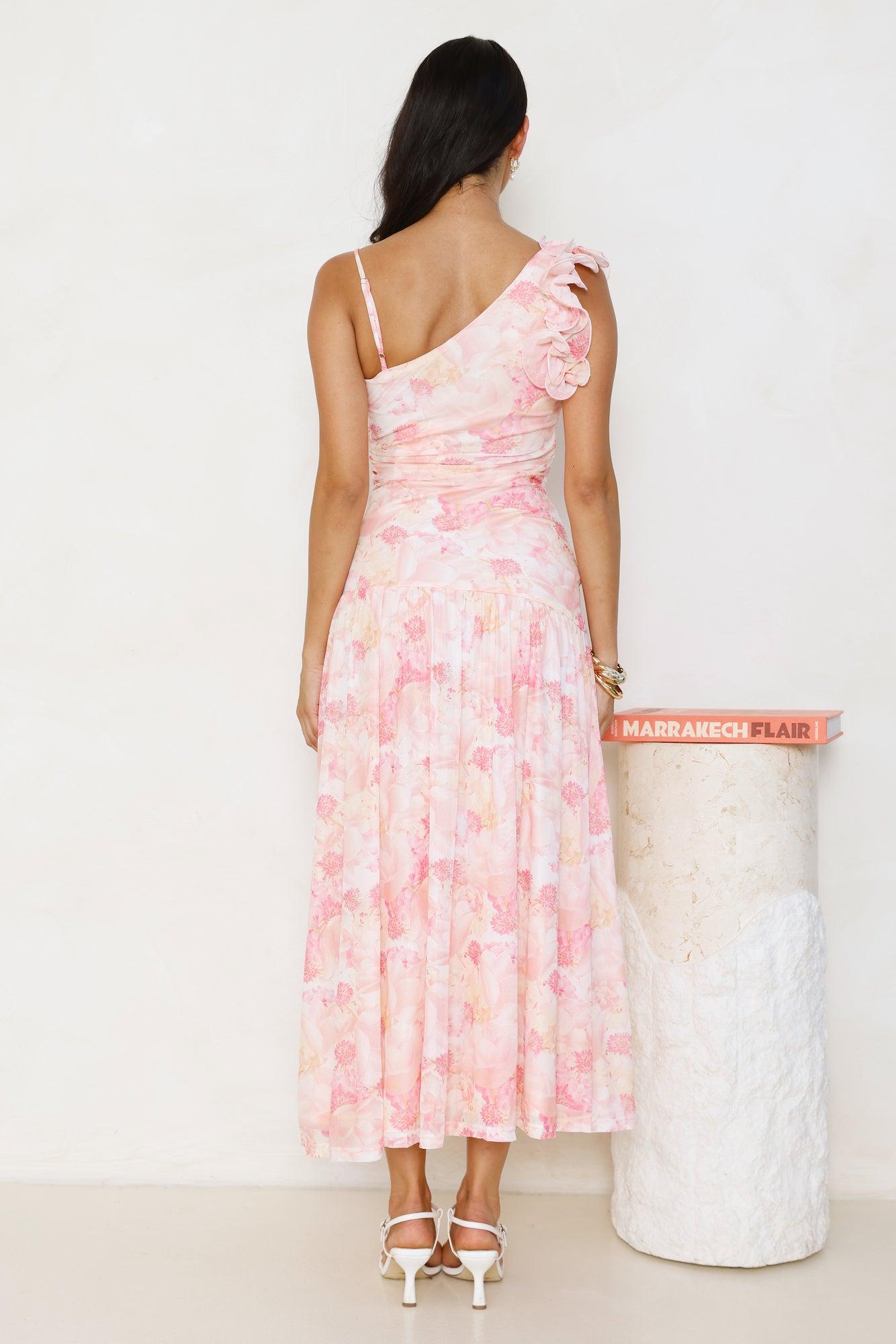 Chic Encounters Mesh Maxi Dress Print Product Image