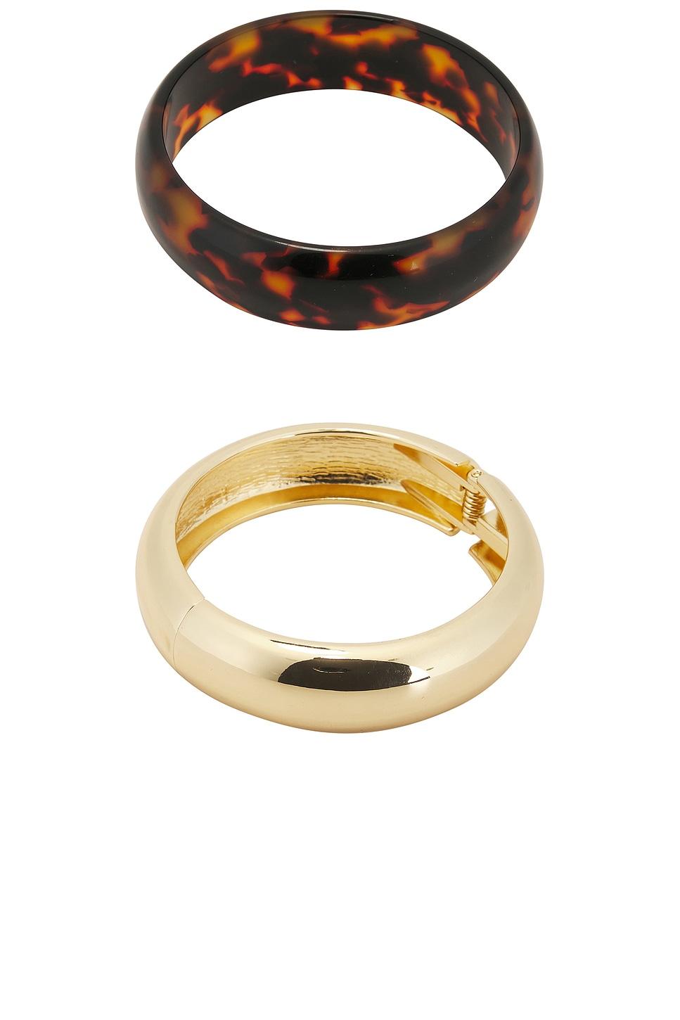 Tortoise Bangle Bracelet Set SHASHI Product Image