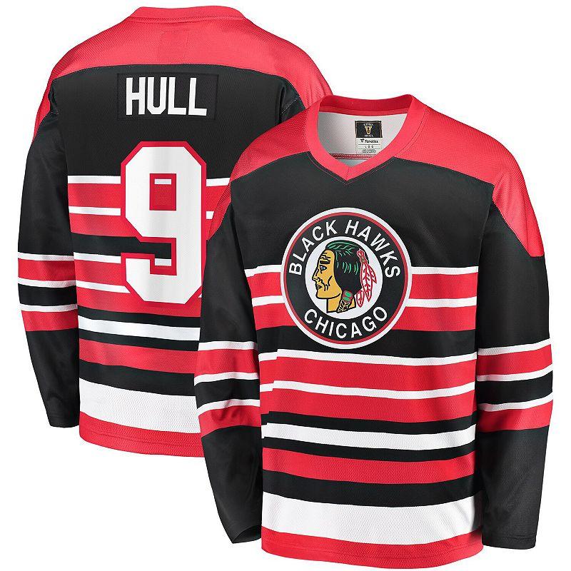 Men's Fanatics Branded Bobby Hull Red Chicago Blackhawks Premier Breakaway Retired Player Jersey, Size: Large Product Image