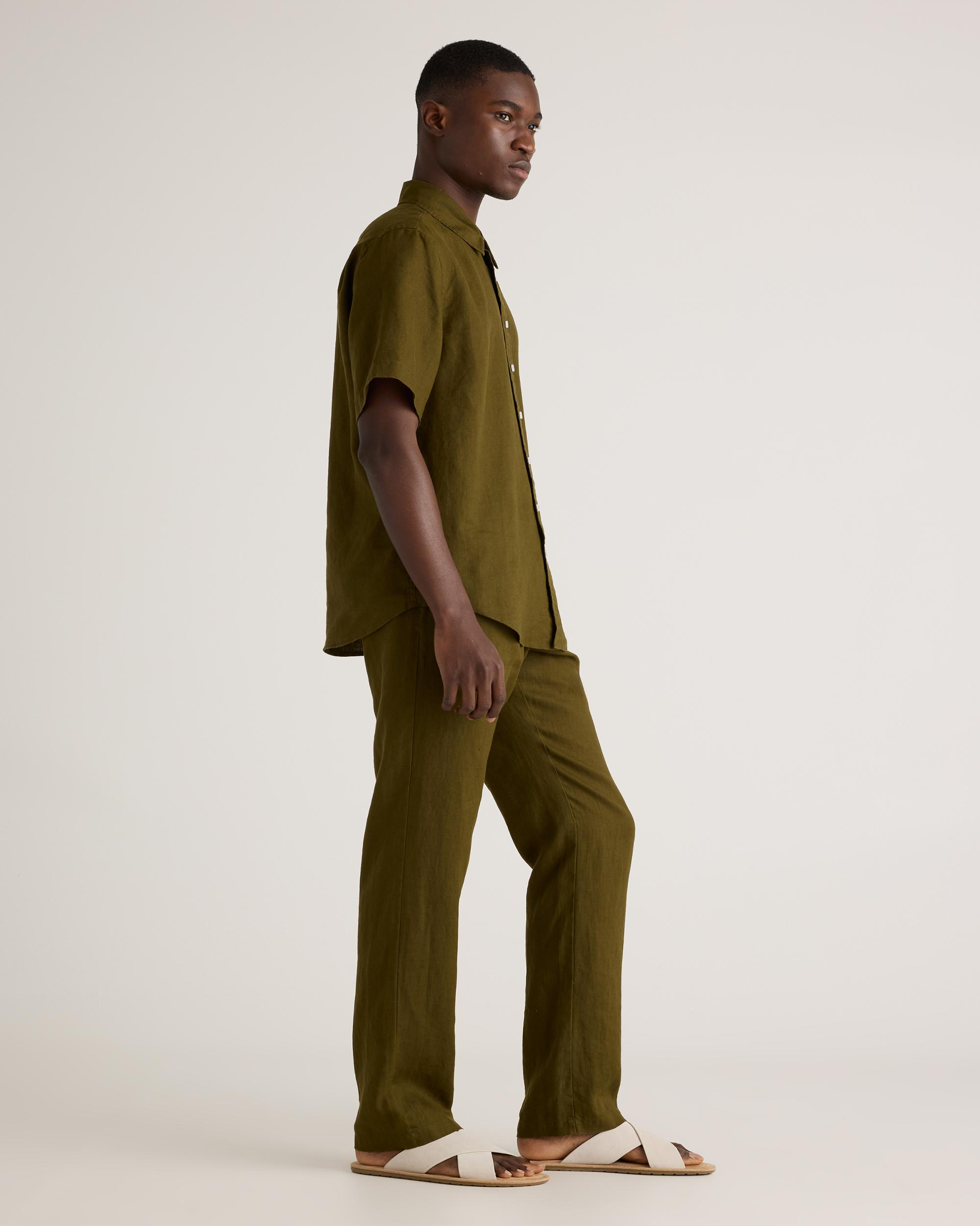 Quince | Men's 100% European Linen Relaxed Short Sleeve Shirt Size XL Product Image