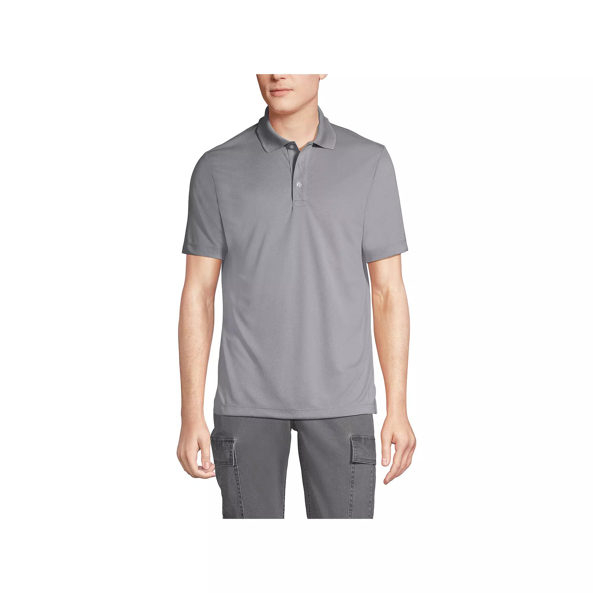 Big & Tall Lands' End School Uniform Solid Active Polo, Men's,  Product Image