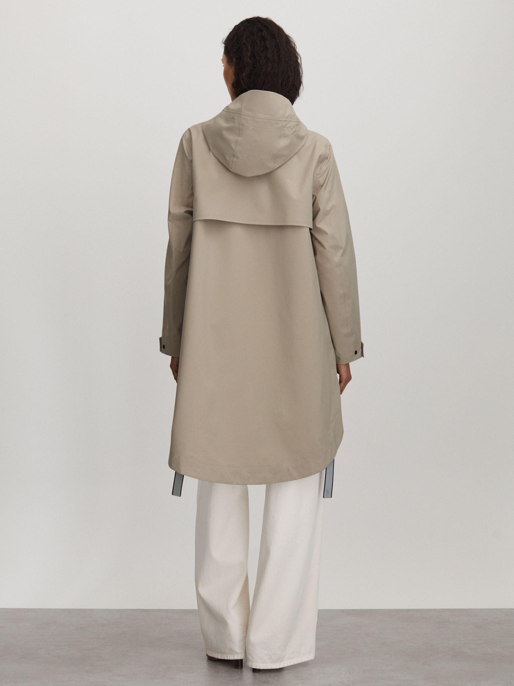 Scandinavian Edition Hooded Cape Raincoat in Khaki Product Image