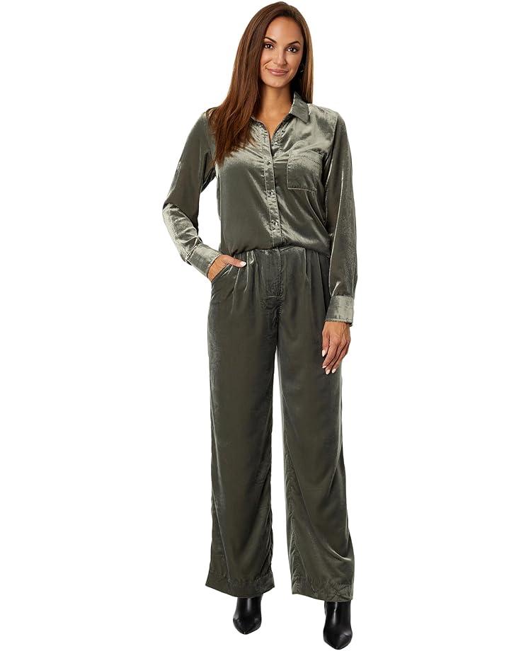 Long Sleeve Blouse with Neck Tie Product Image