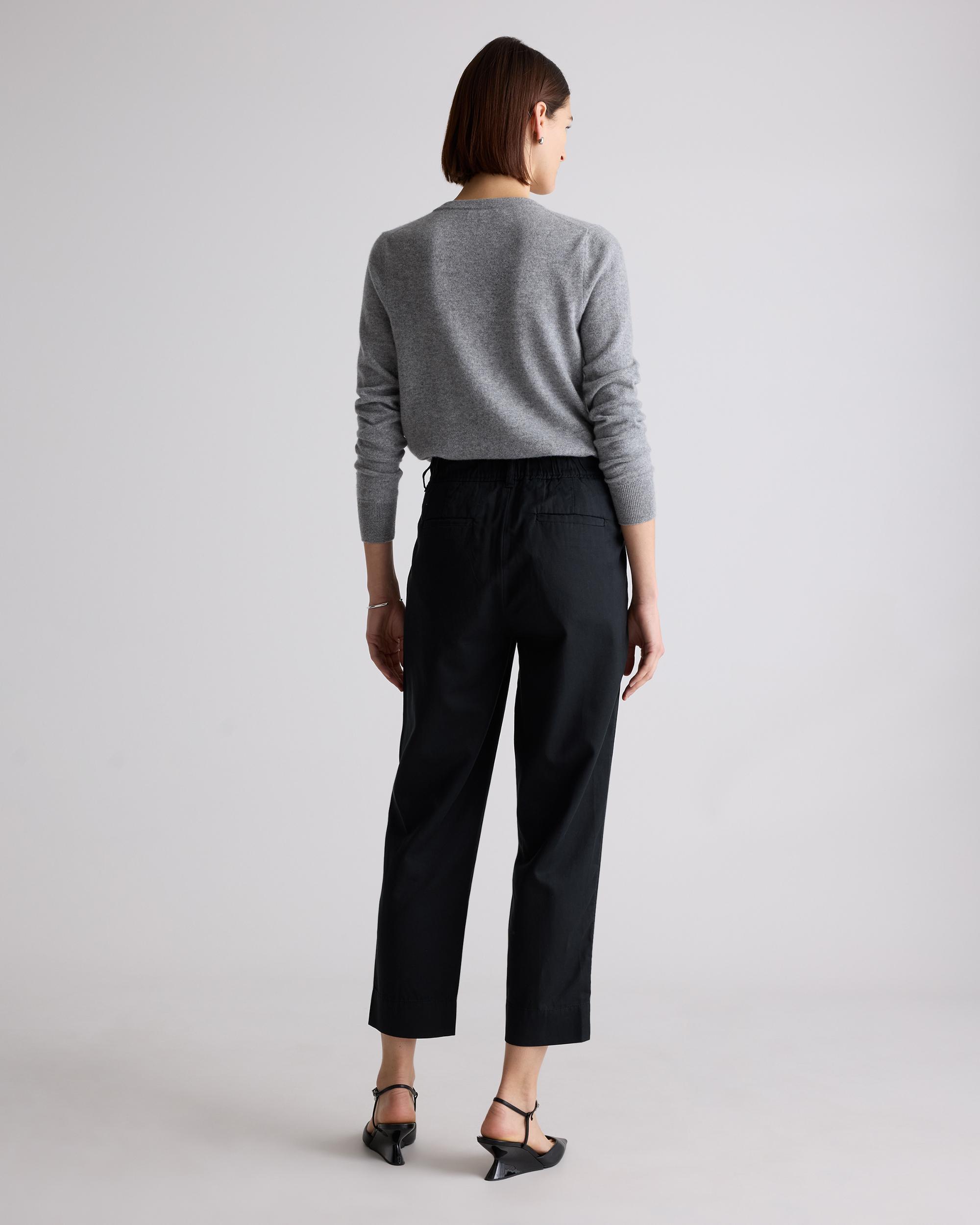 Quince | Women's Drapey Twill Tapered Trouser Tencel Product Image