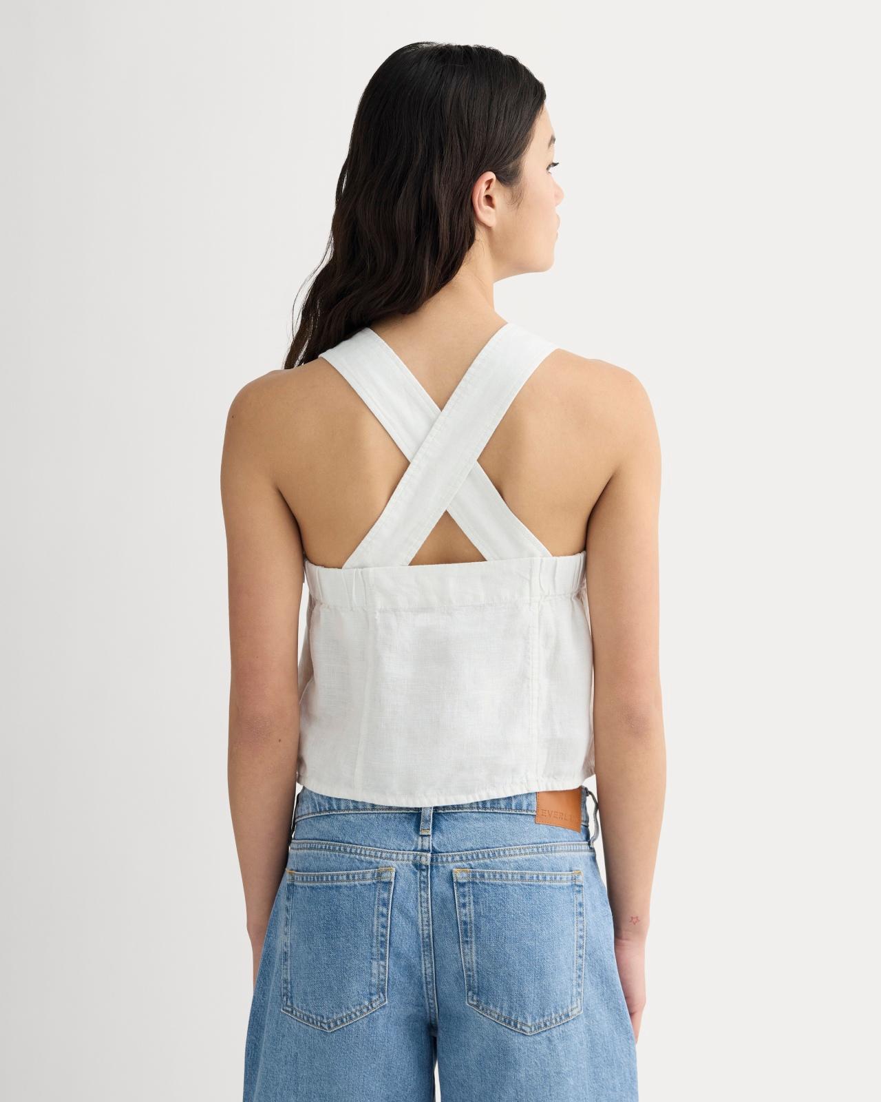 Womens Crossback Tank in Linen by Everlane Product Image