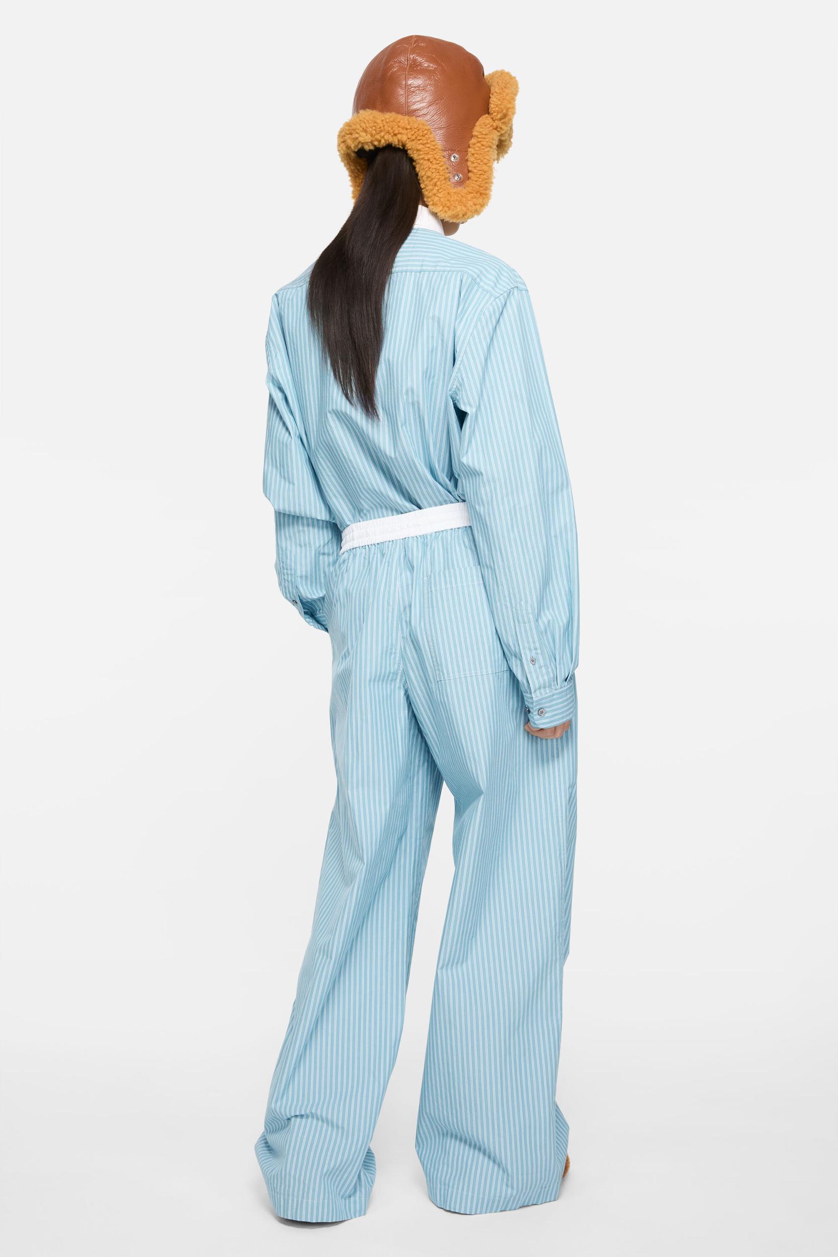 Striped cotton trousers Product Image