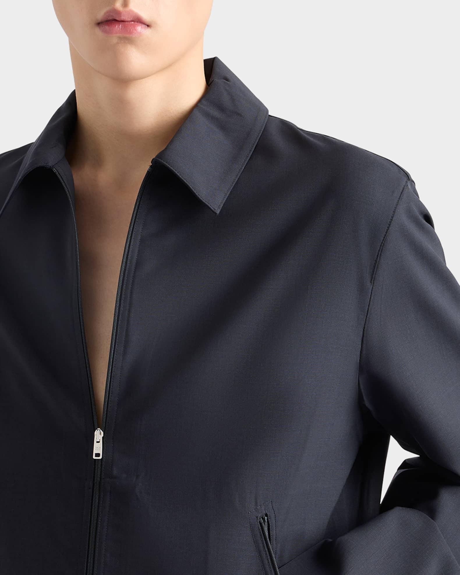 Men's Blouson Wool Zip-Front Jacket Product Image