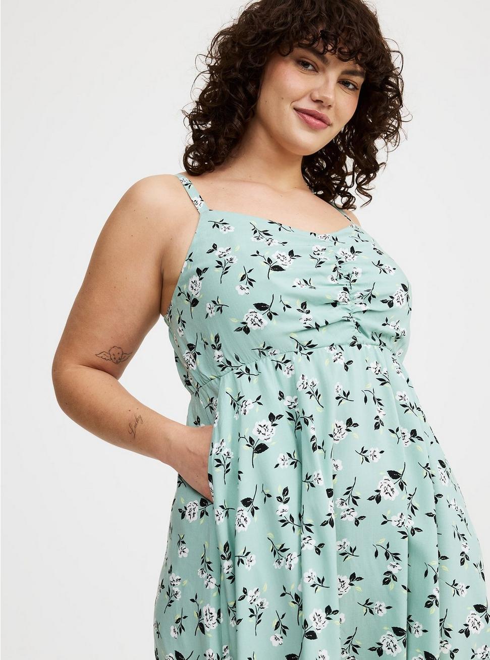 Mini Challis Skater Dress Product Image