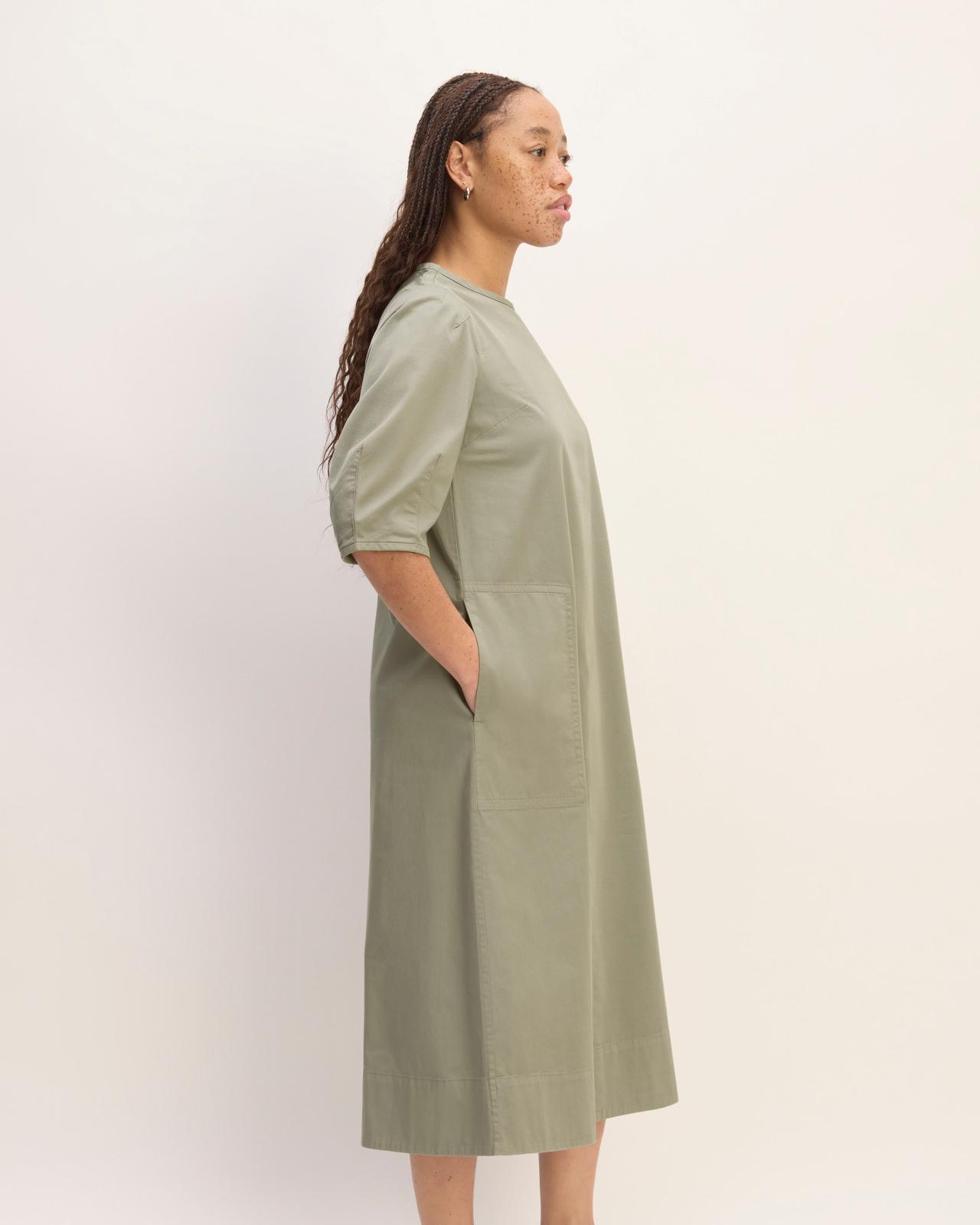 Womens Short-Sleeve Puff Midi Dress by Everlane Product Image