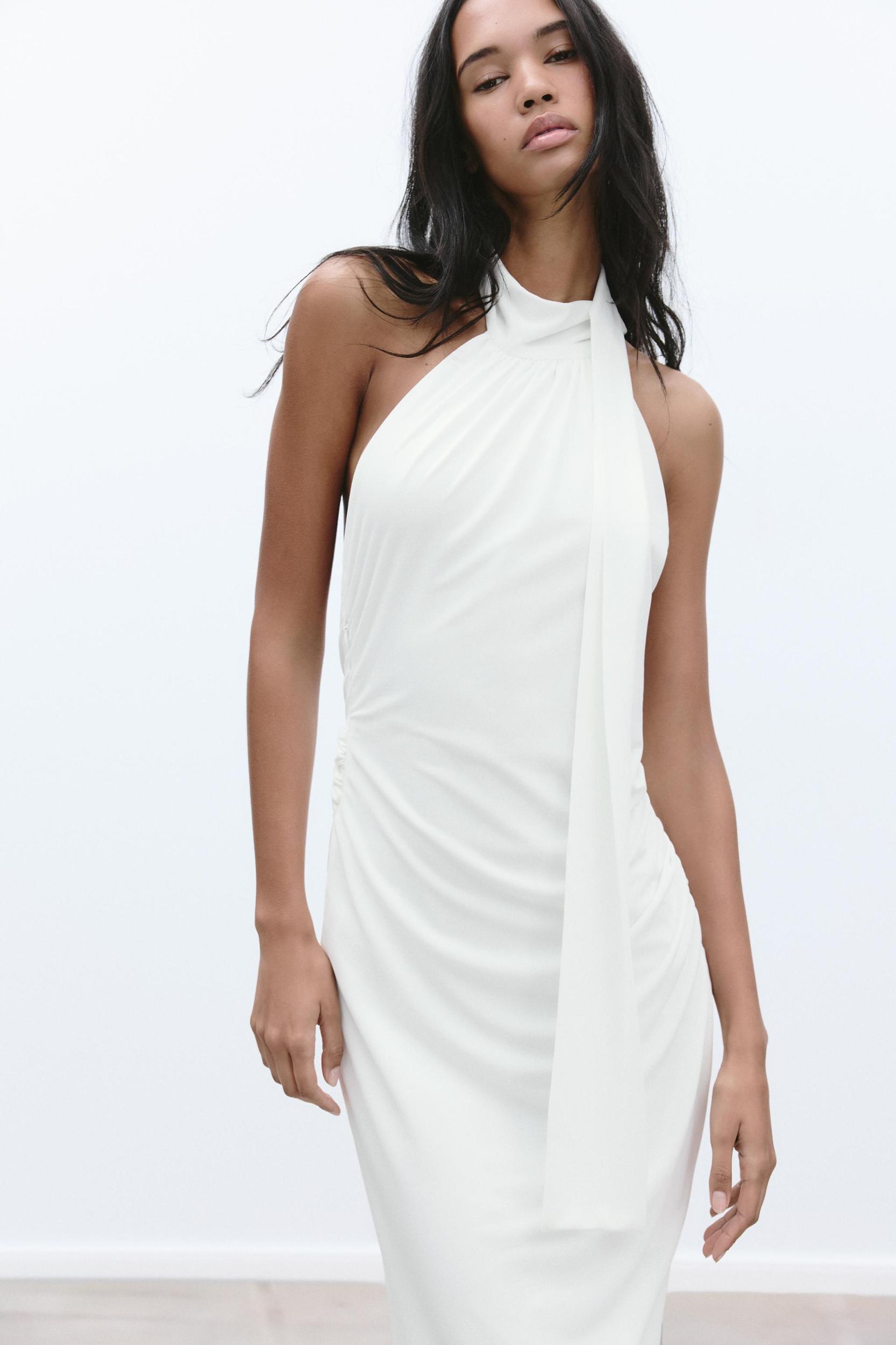 OPEN BACK MIDI DRESS Product Image