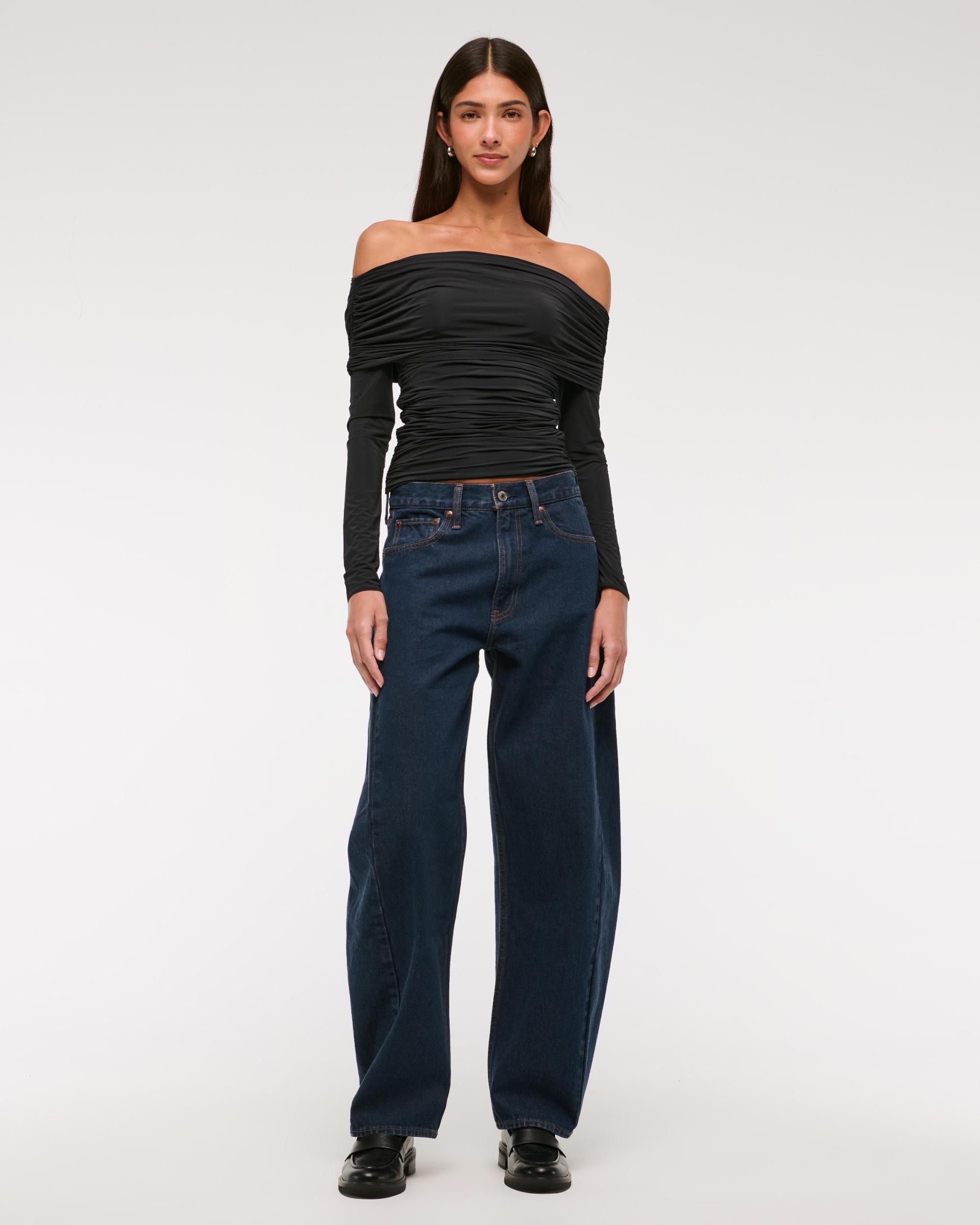 Asymmetrical Foldover Lace Top Product Image