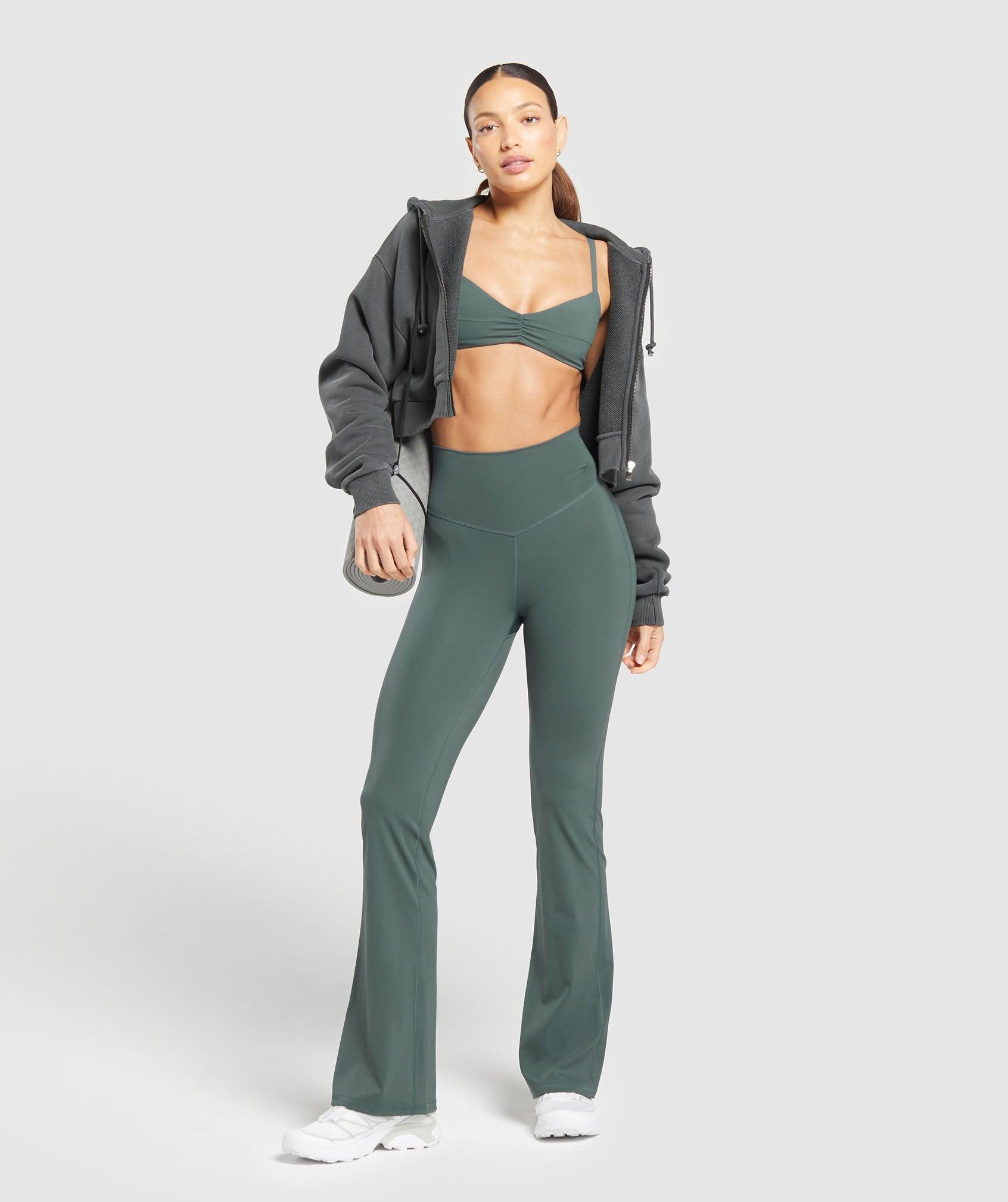 Gymshark Elevate Flared Leggings 2.0 - Slate Teal Female Product Image