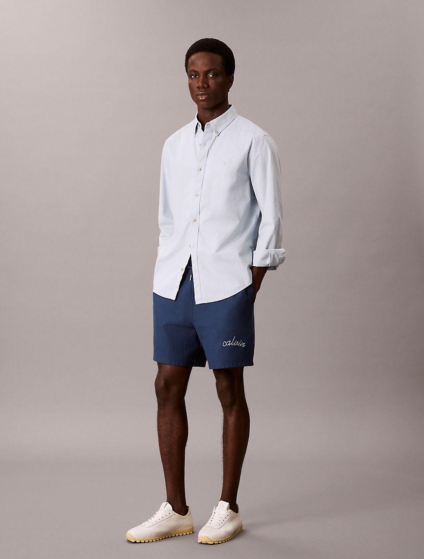 Embroidered Logo French Terry Shorts Product Image