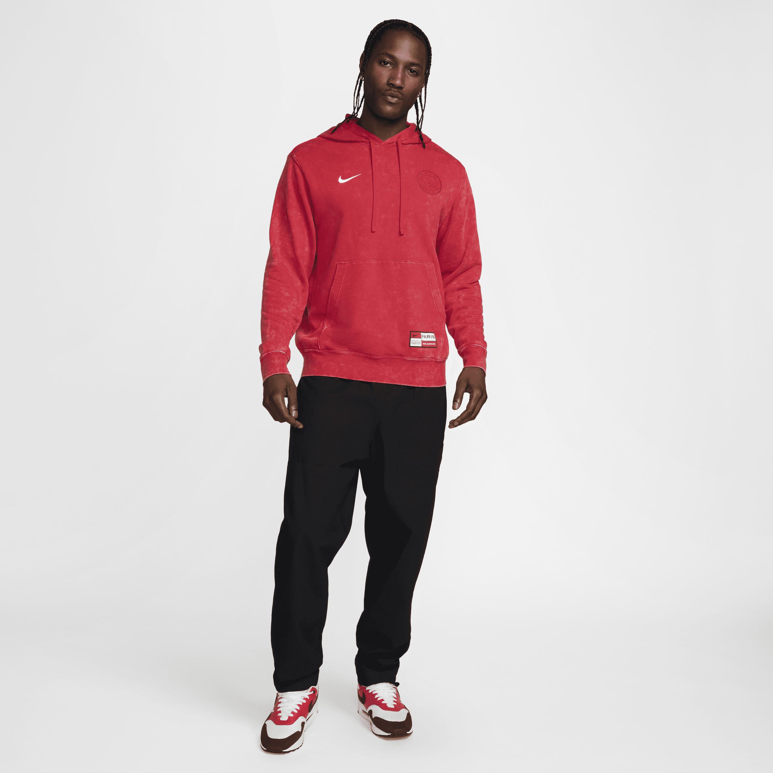 Paris Saint-Germain Club Nike Men's Soccer French Terry Pullover Hoodie Product Image