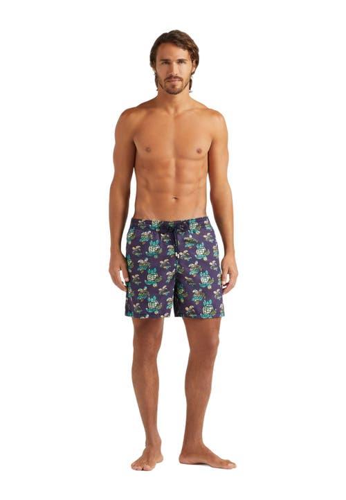 Vilebrequin Men's Landscape Turtle Swim Trunks Product Image