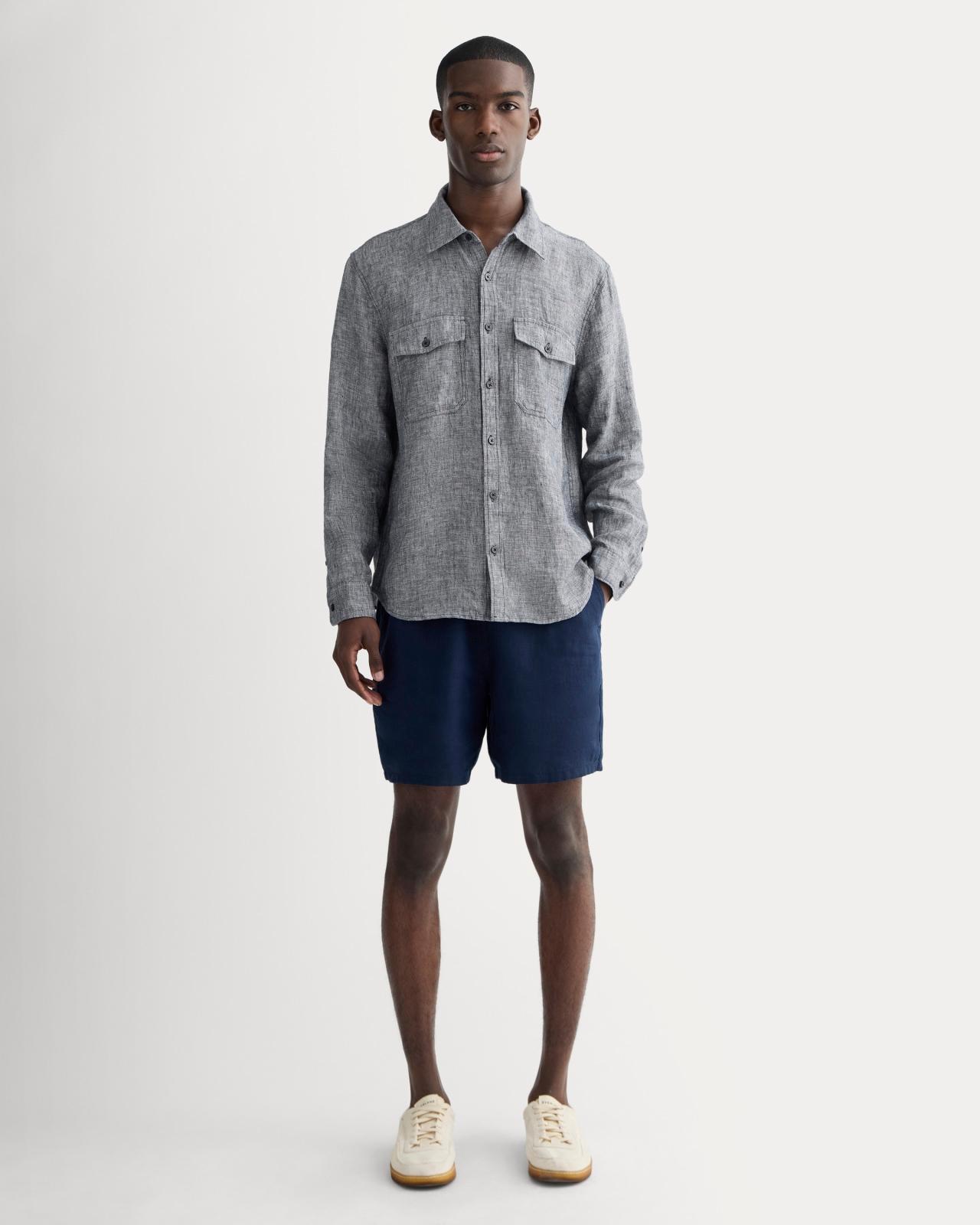 Mens Linen Utility Shirt by Everlane Product Image