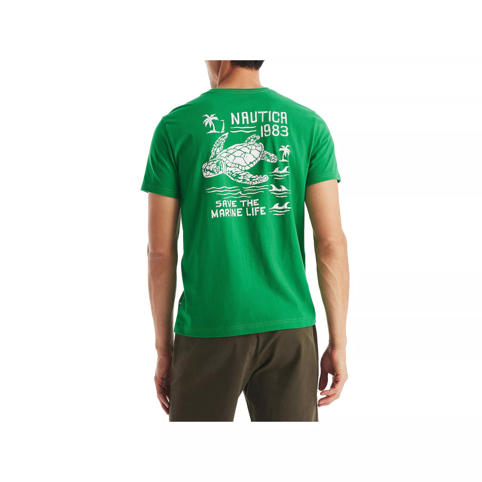 Men's Nautica Graphic T-Shirt, Size: Medium, Save The Marine Life Product Image