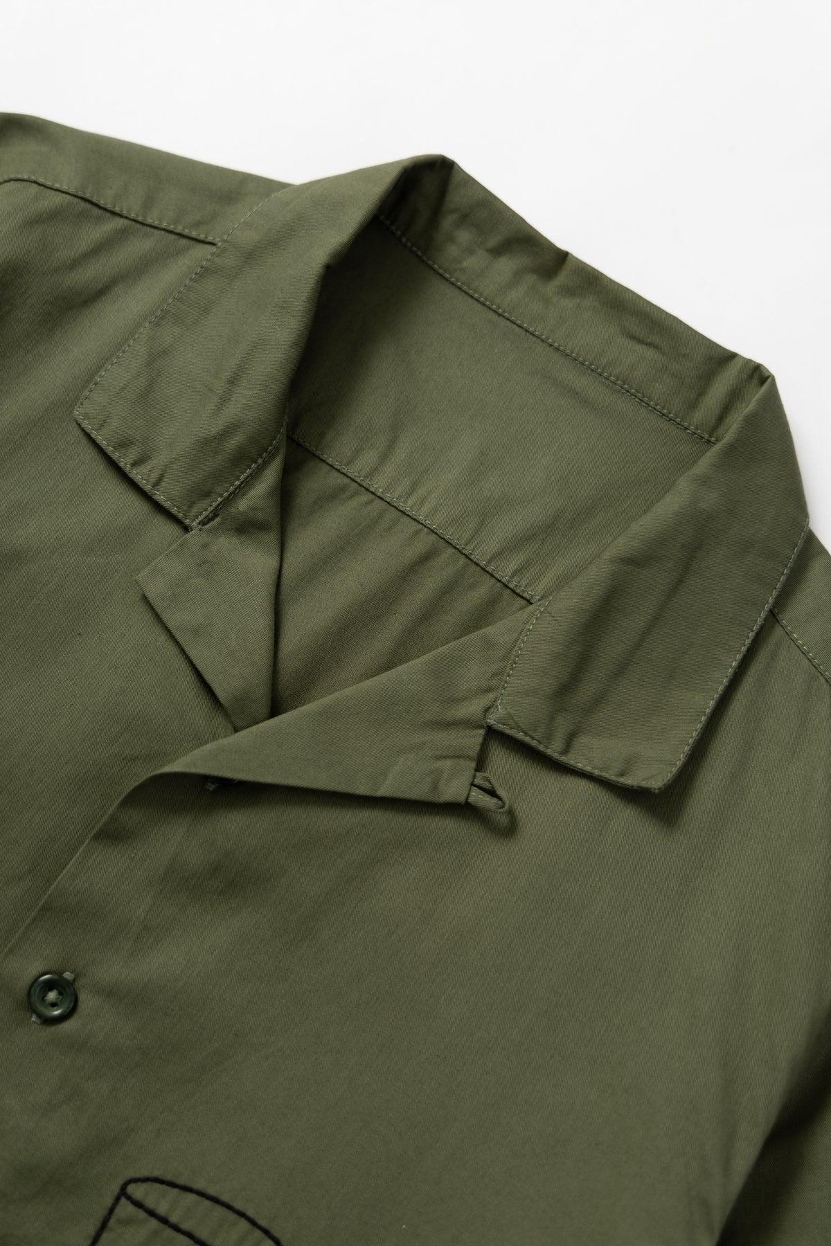 Light Twill Picnic Short Sleeve Shirt - Olive Product Image