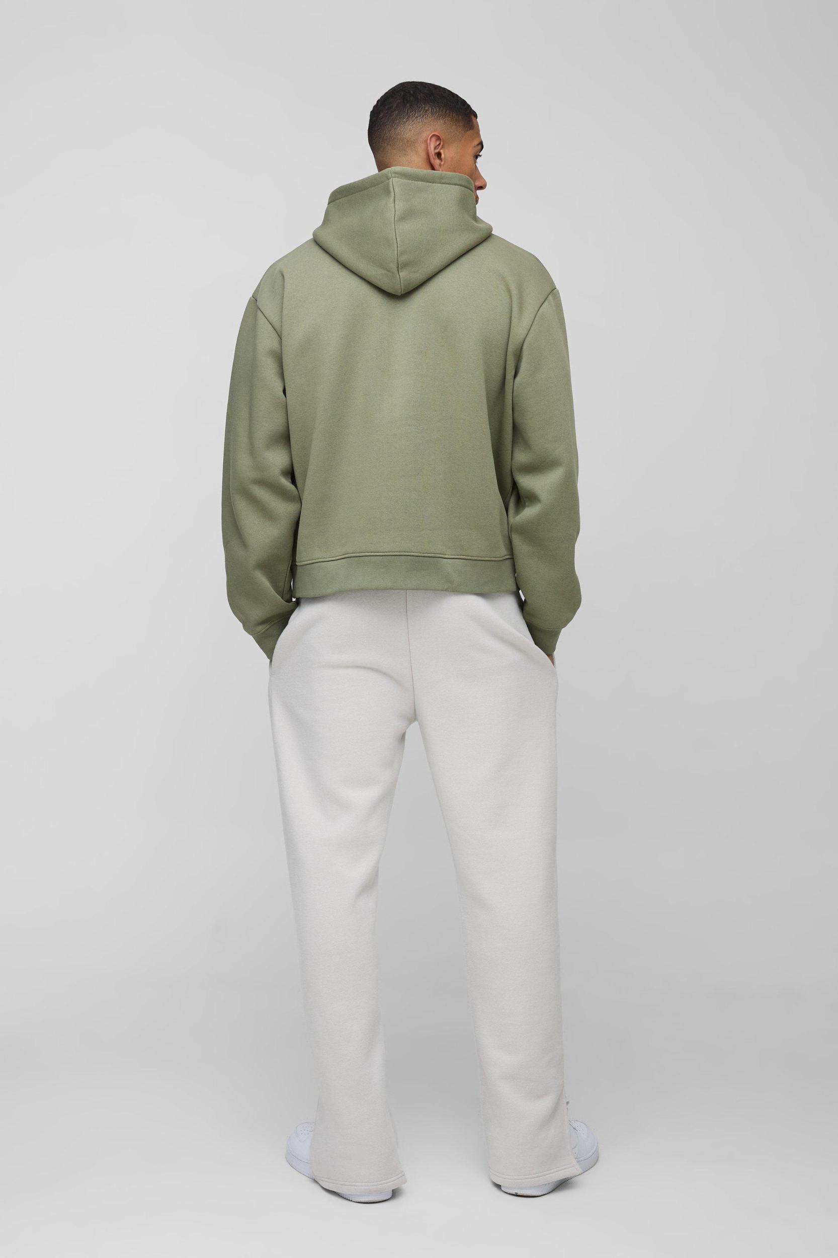 Oversized Boxy Smart Embroidered Hoodie | boohooMAN USA Product Image